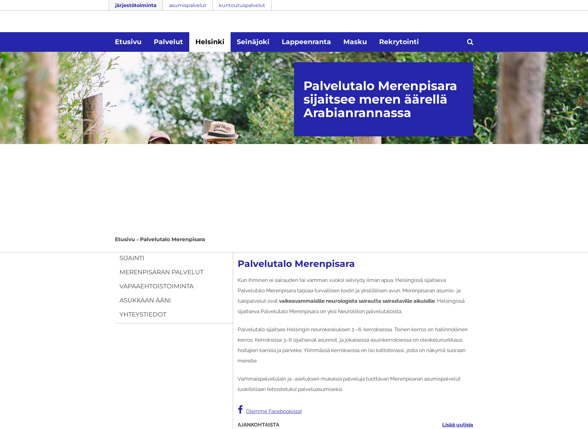 Screenshot for merenpisara.fi