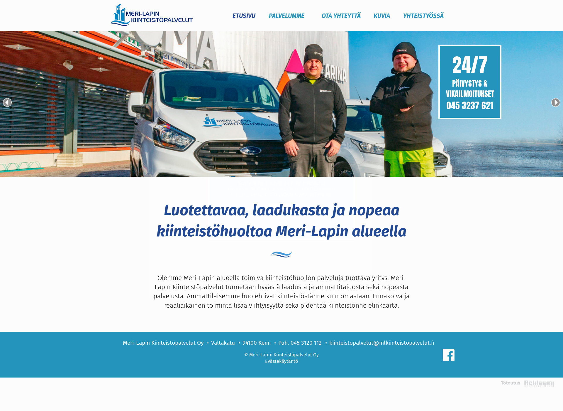 Screenshot for meri-lapinkiinteistopalvelut.fi