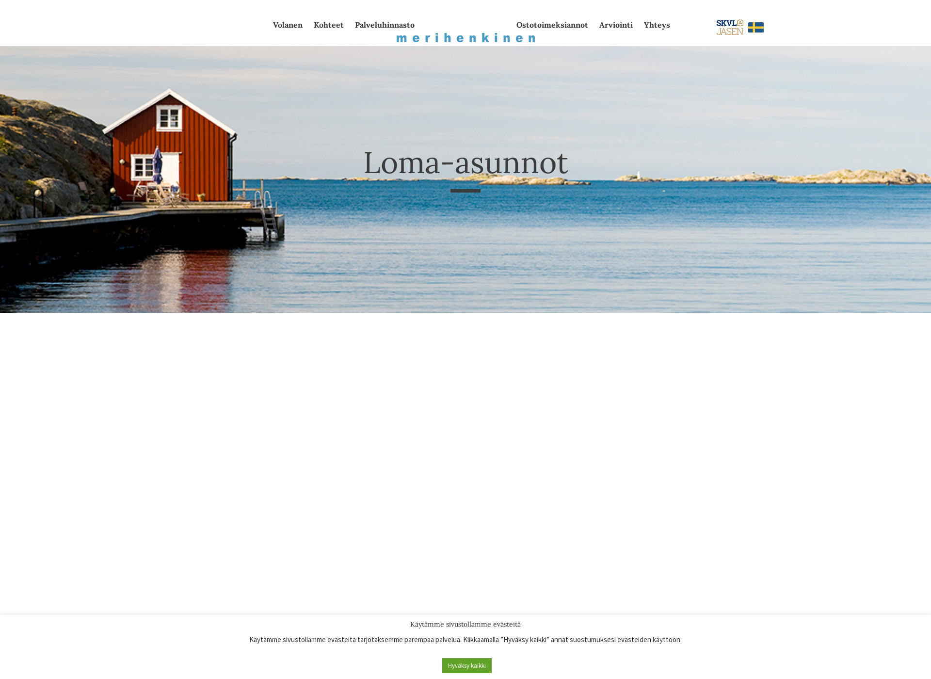 Screenshot for merihenkinen.fi