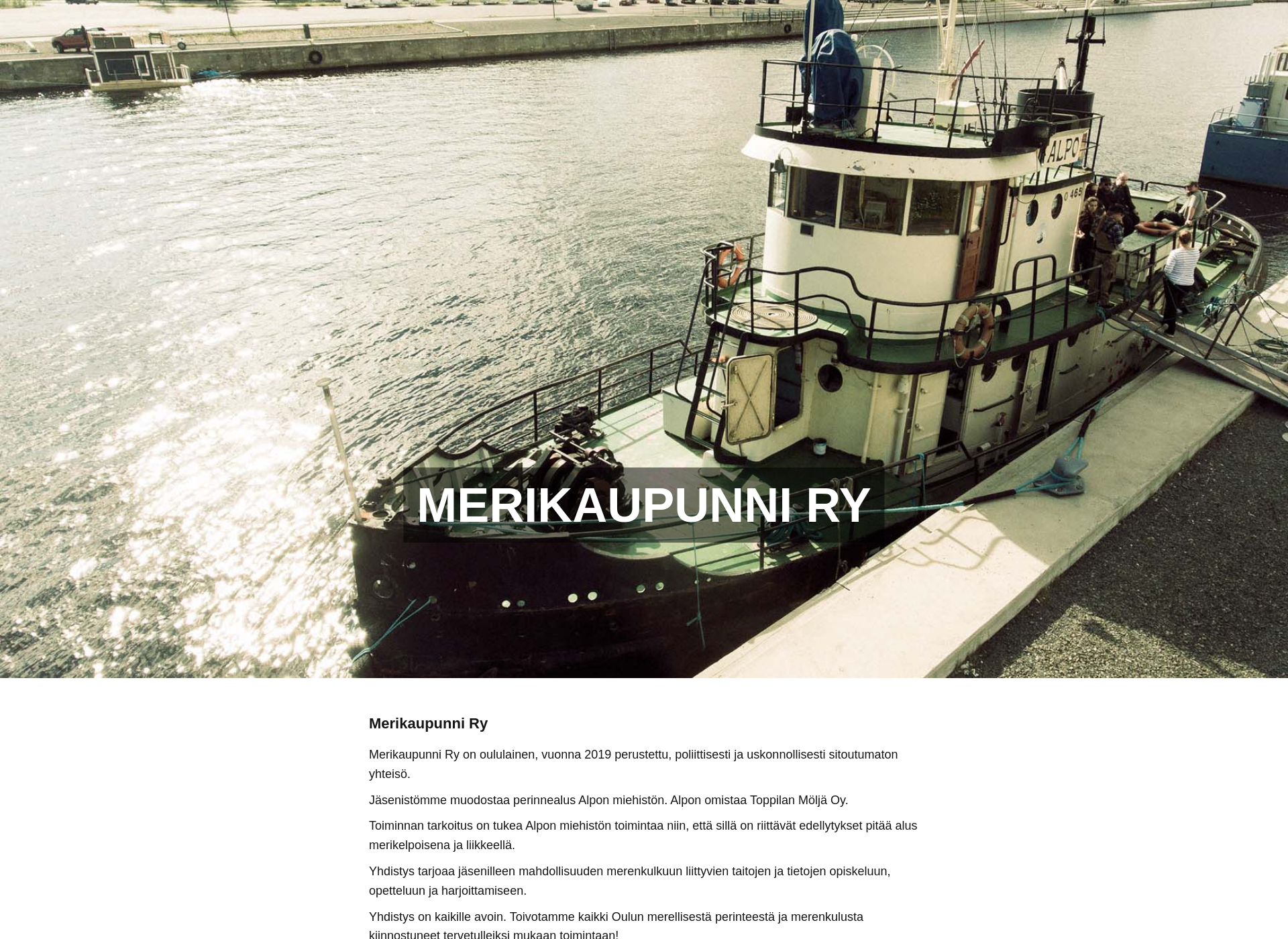 Screenshot for merikaupunni.fi