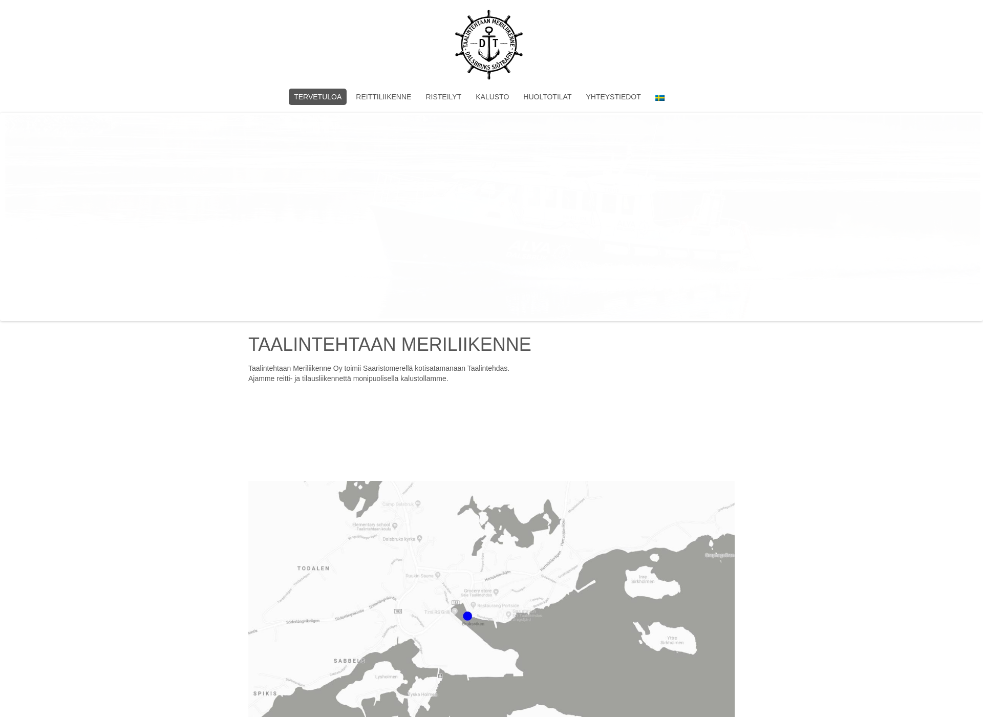 Screenshot for meriliikenne.fi