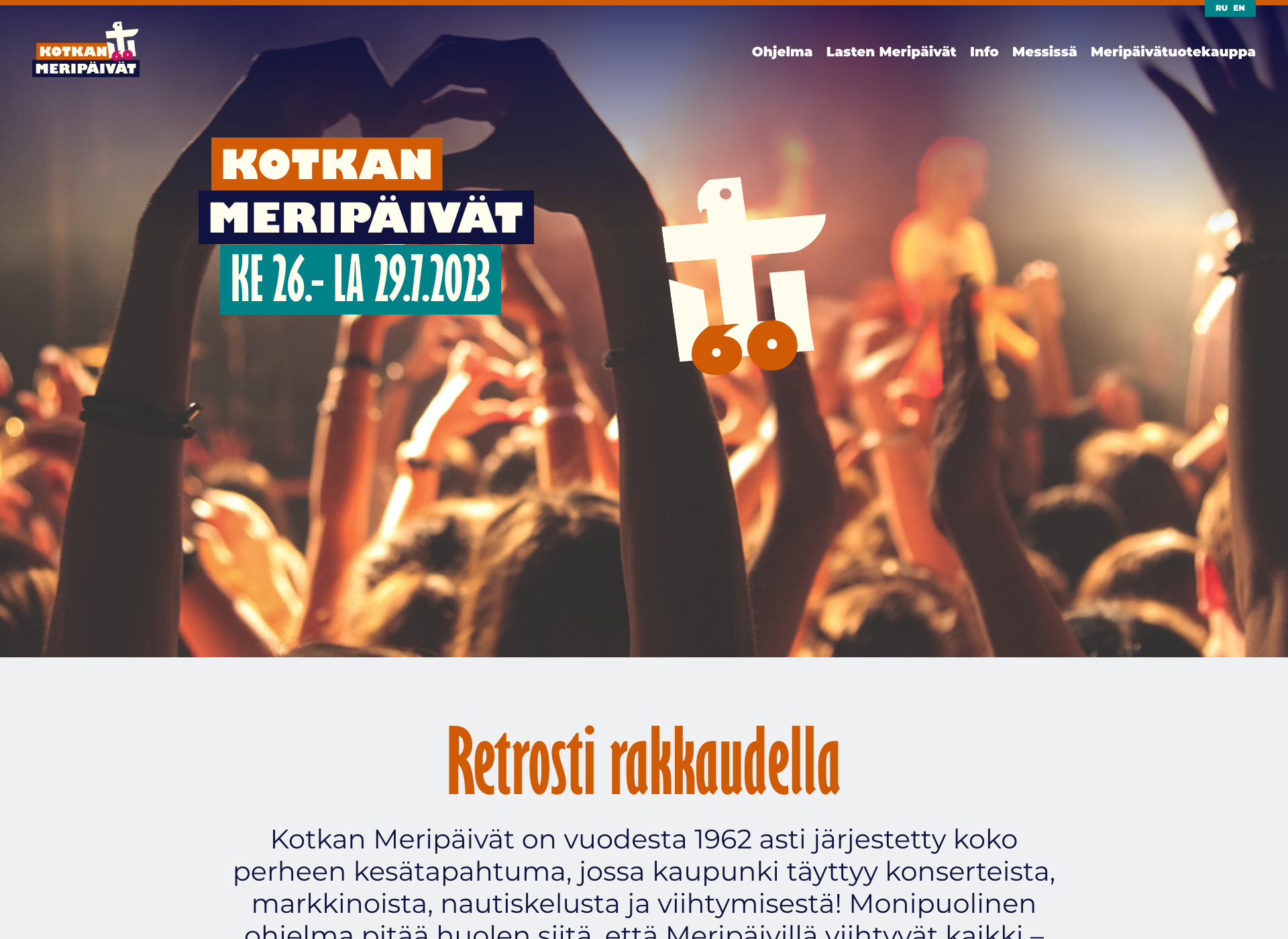 Screenshot for meripaivat.fi