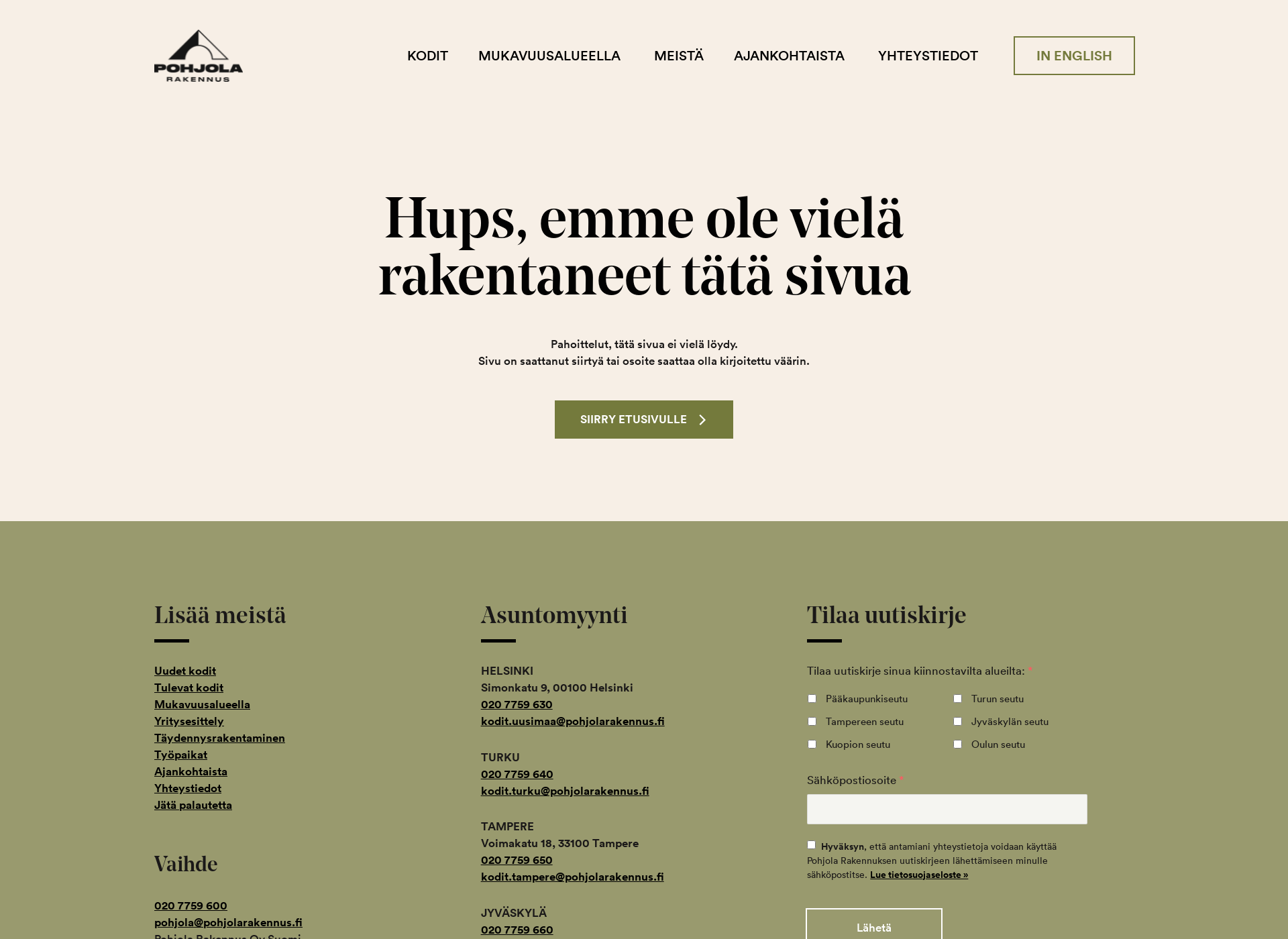 Screenshot for meripoika.fi