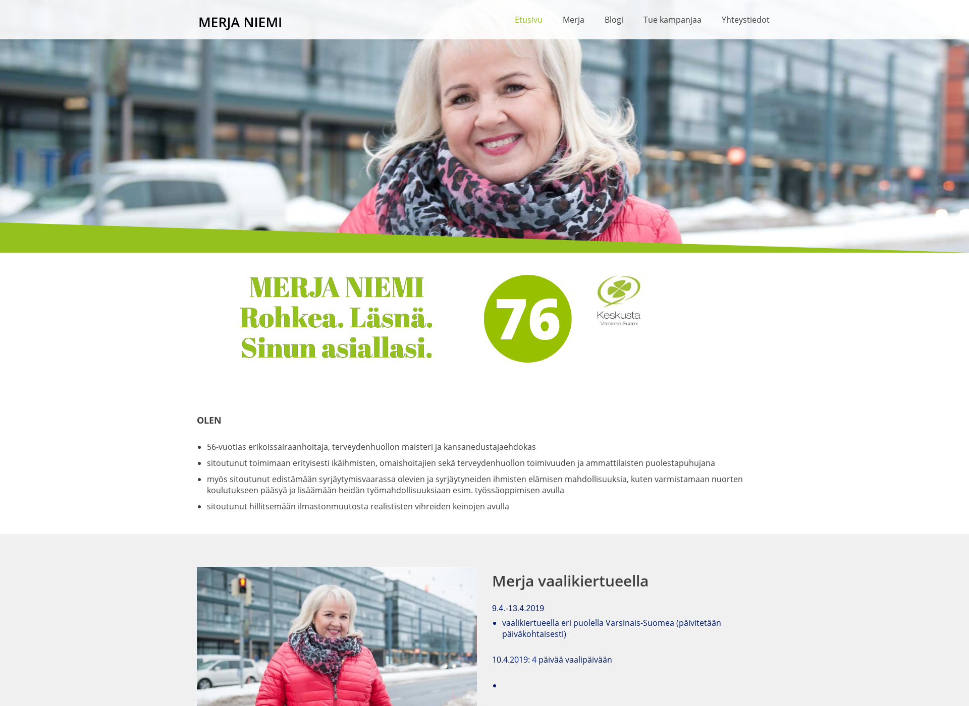 Näyttökuva merjaniemi.fi