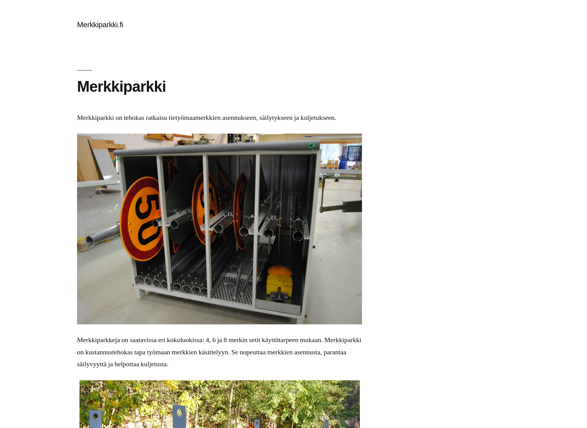 Screenshot for merkkiparkki.fi