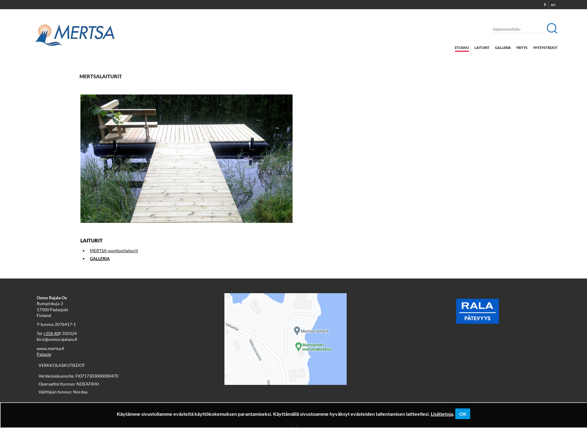 Screenshot for mertsa.fi