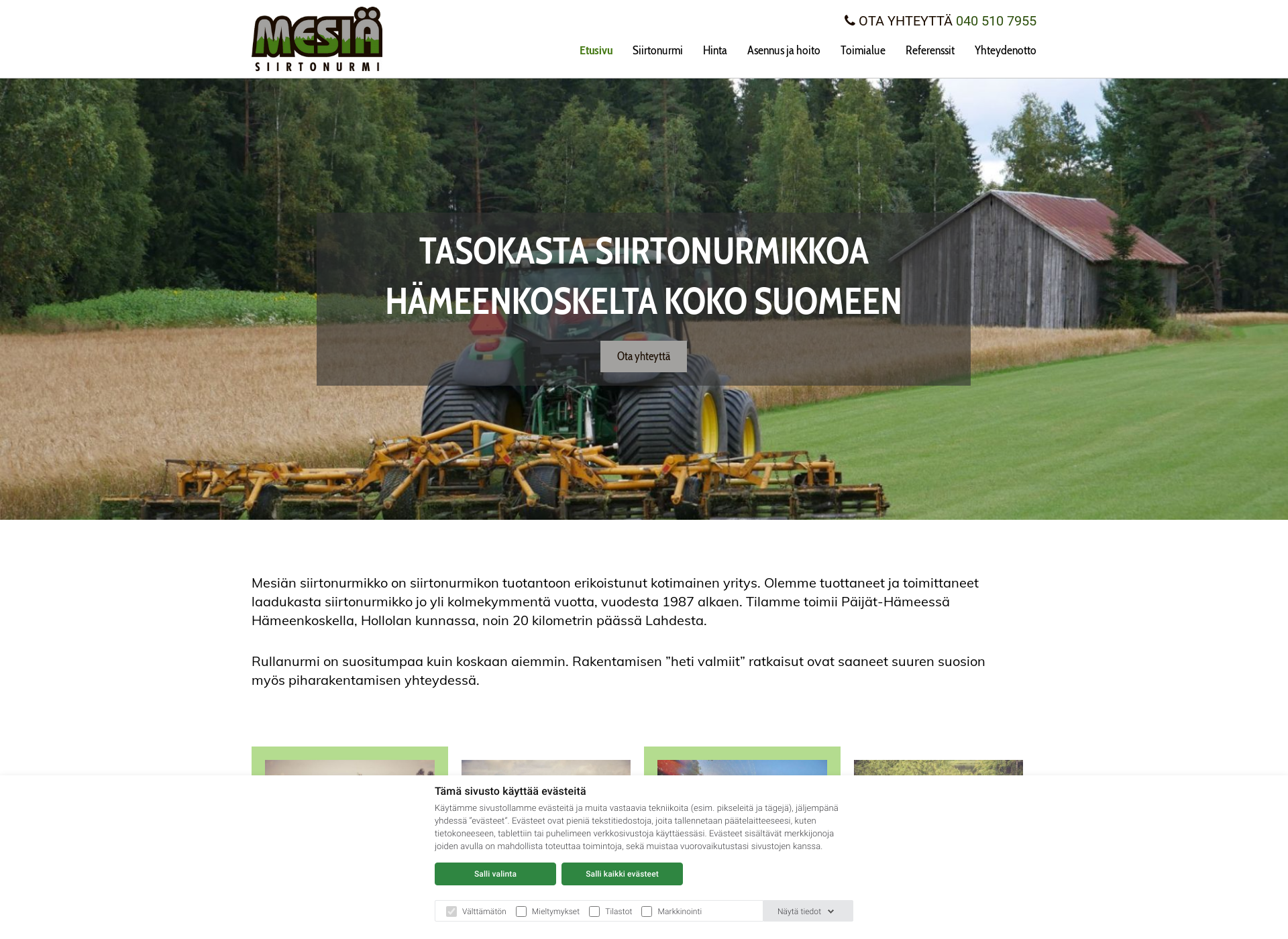 Screenshot for mesiansiirtonurmi.fi