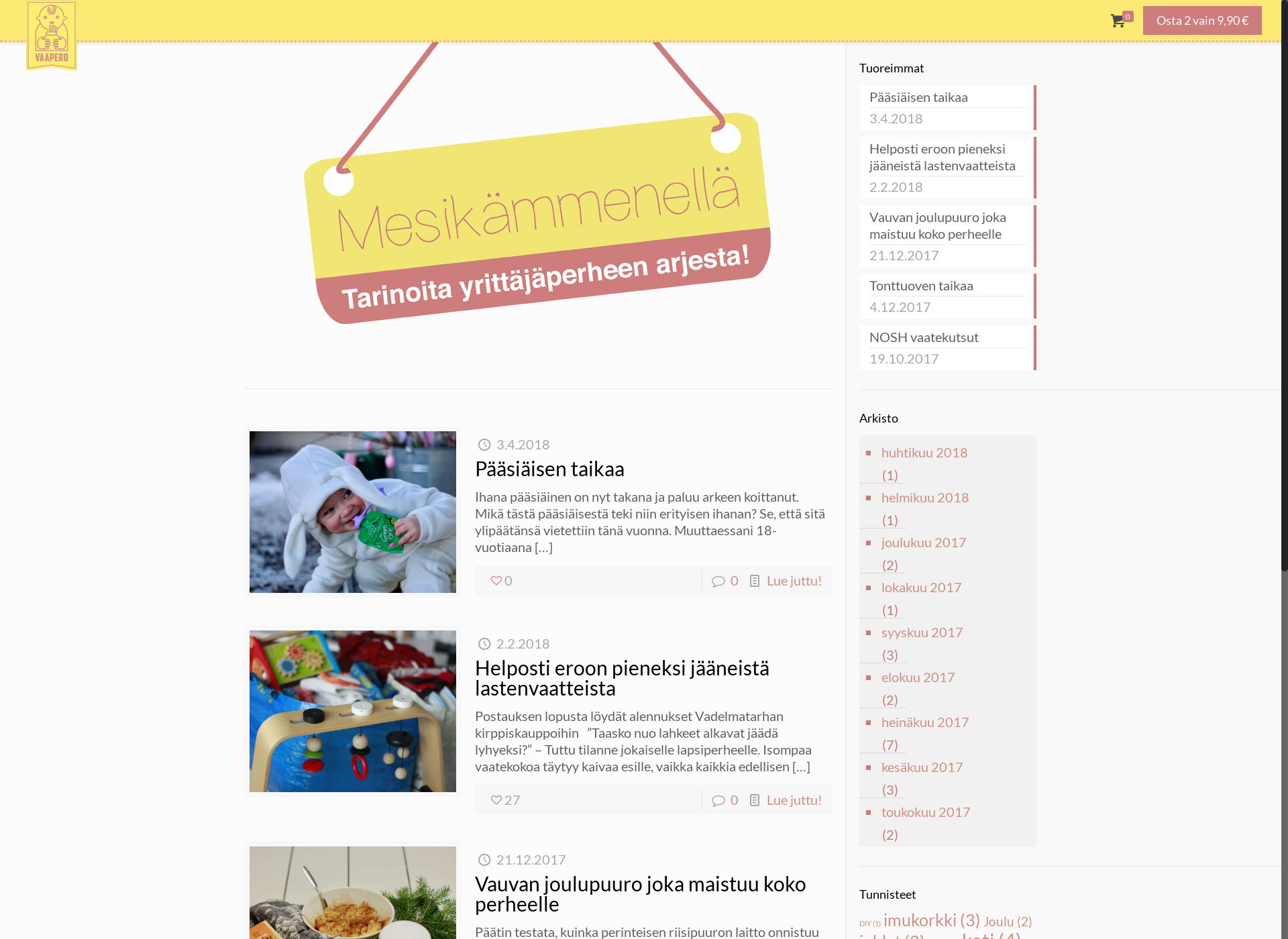 Screenshot for mesikammenella.fi