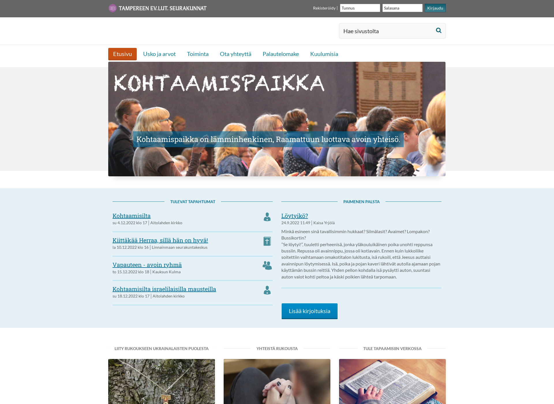 Screenshot for messukylankohtaamispaikka.fi