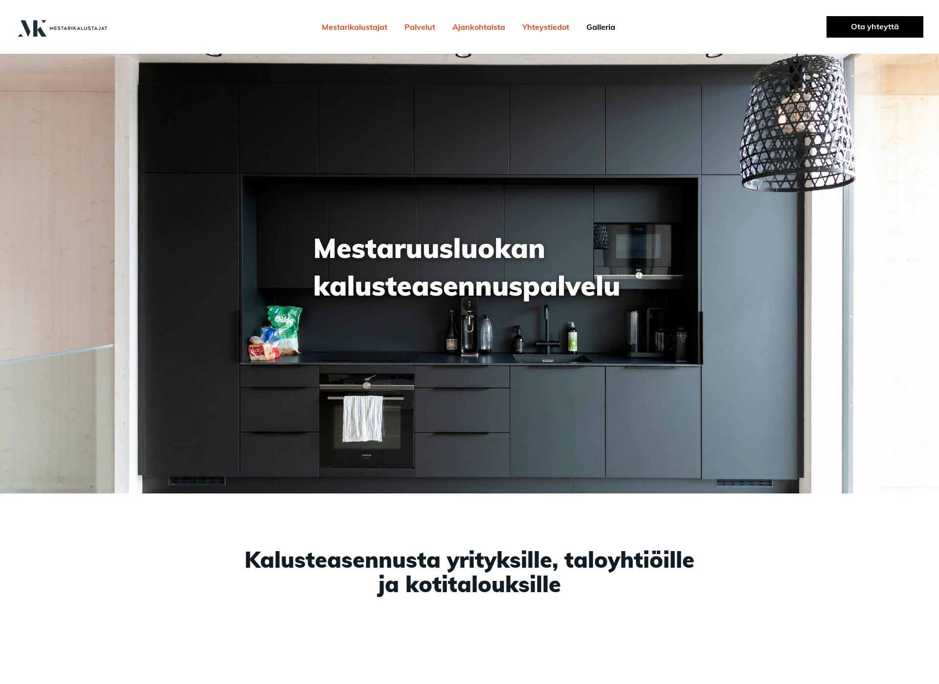 Screenshot for mestarikalustajat.fi