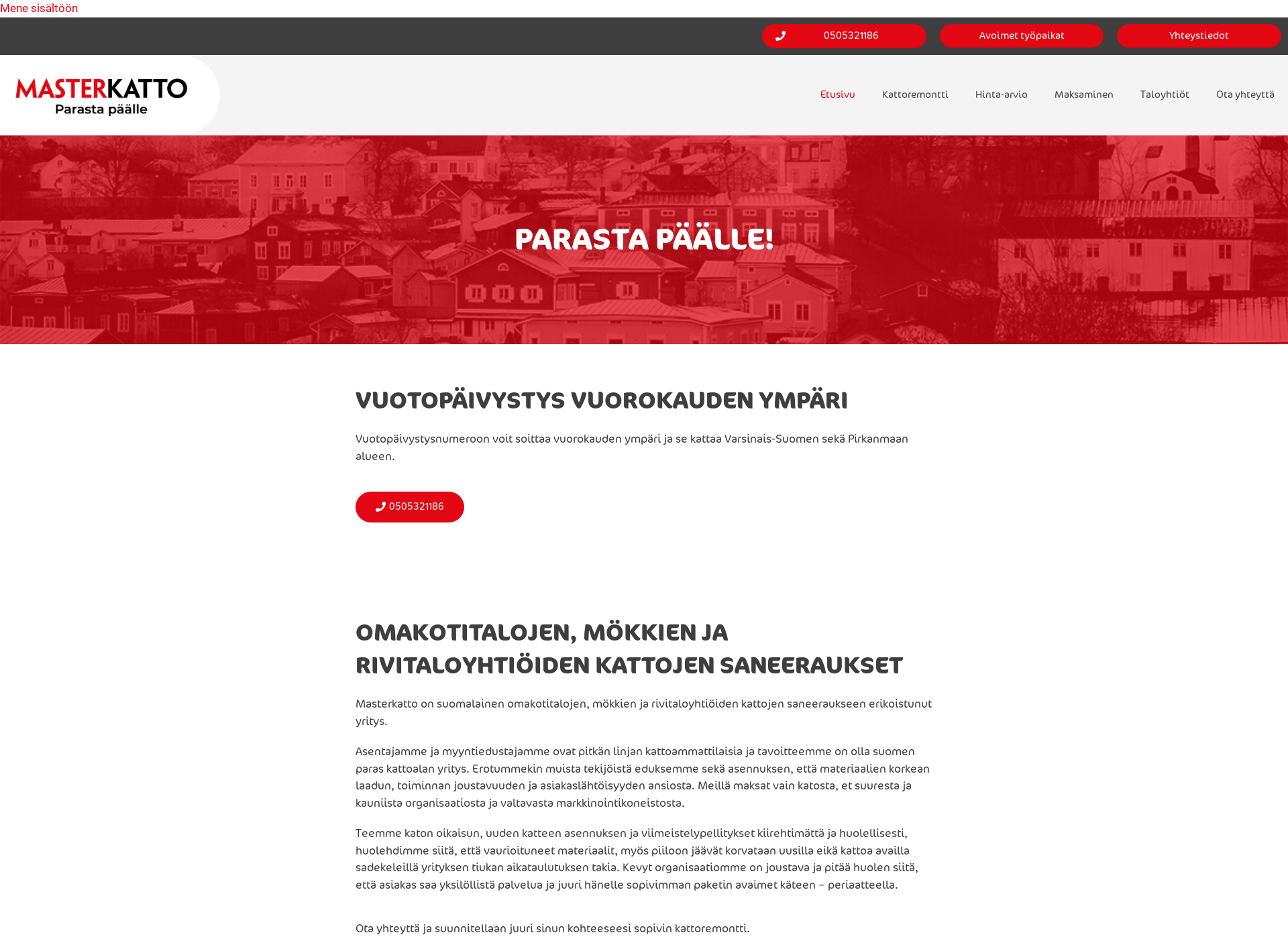 Screenshot for mestarikatto.fi