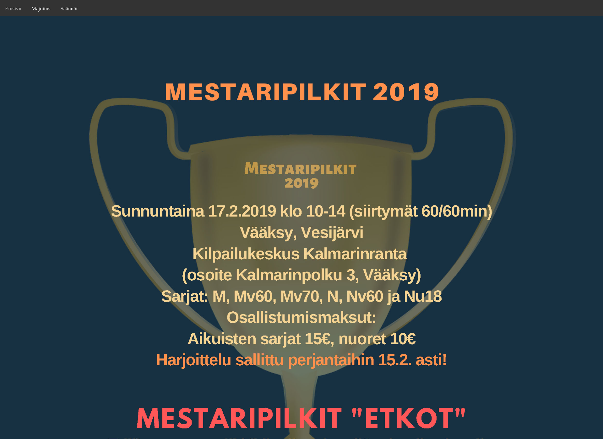Screenshot for mestaripilkit.fi