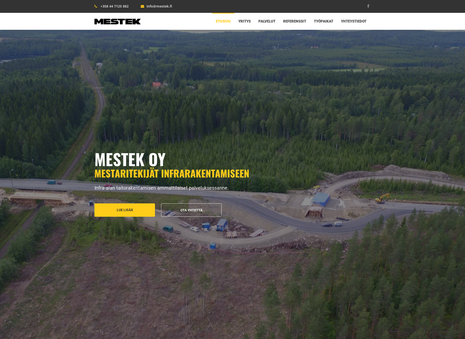 Screenshot for mestek.fi