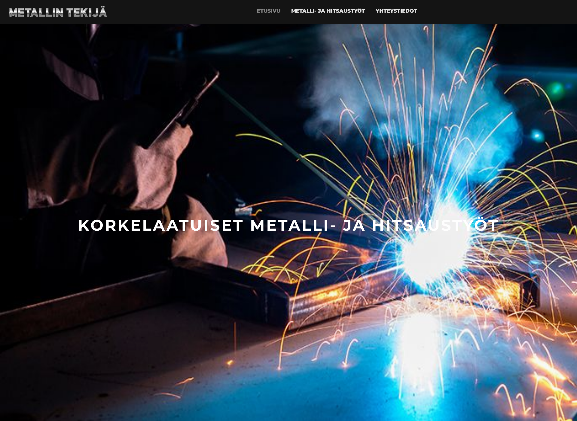 Skärmdump för metallintekija.fi