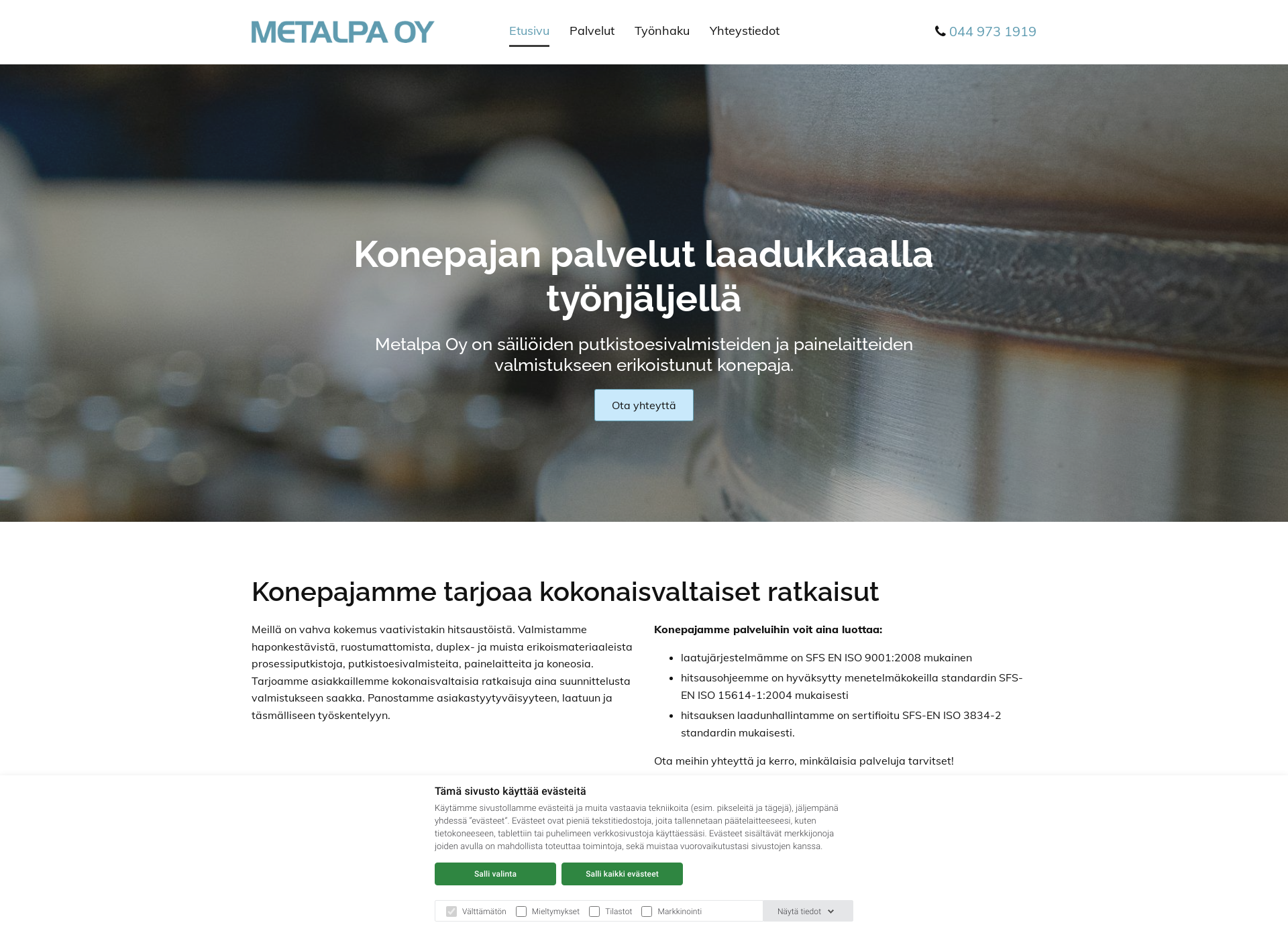Screenshot for metalpa.fi