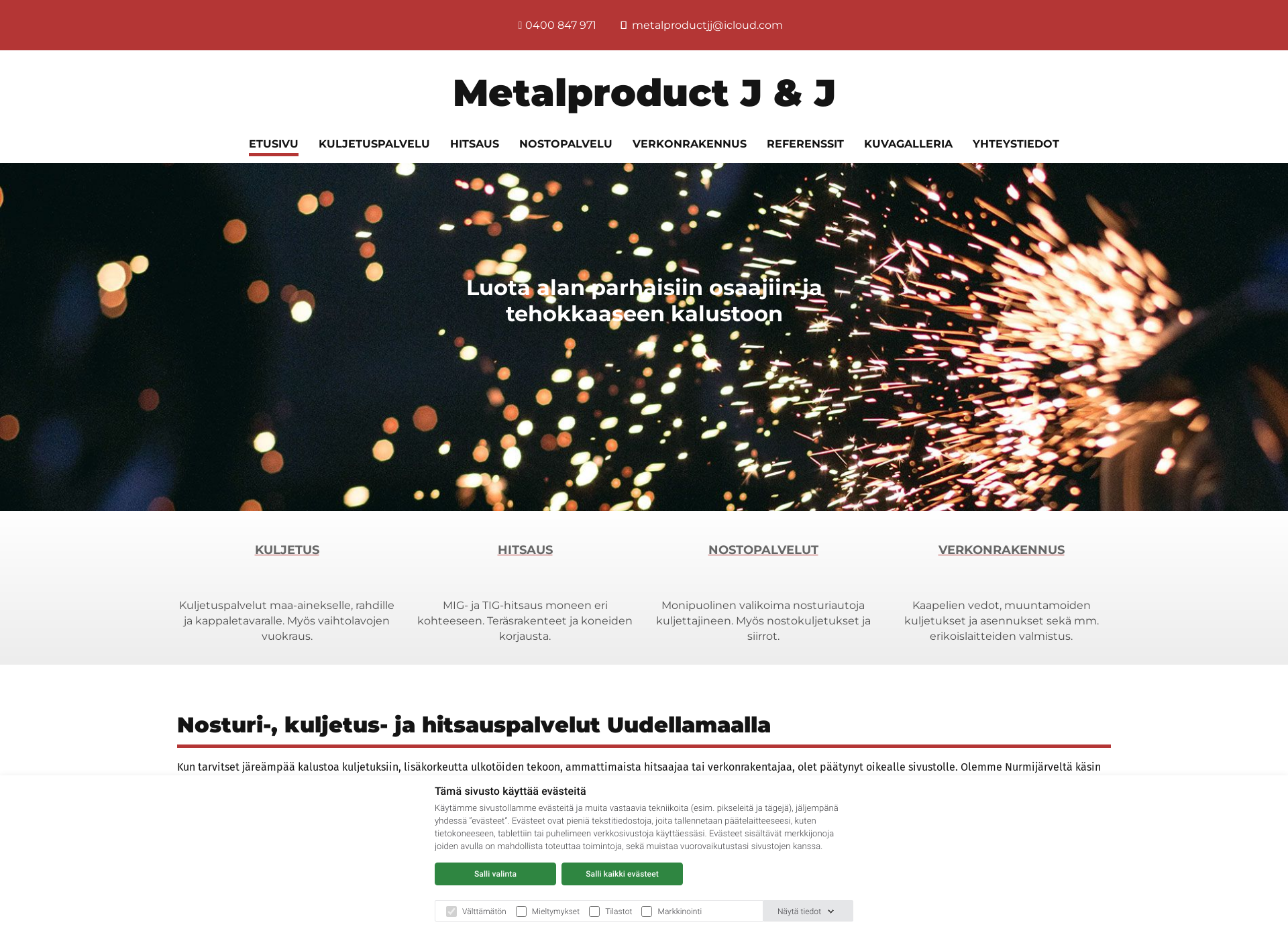 Screenshot for metalproduct.fi