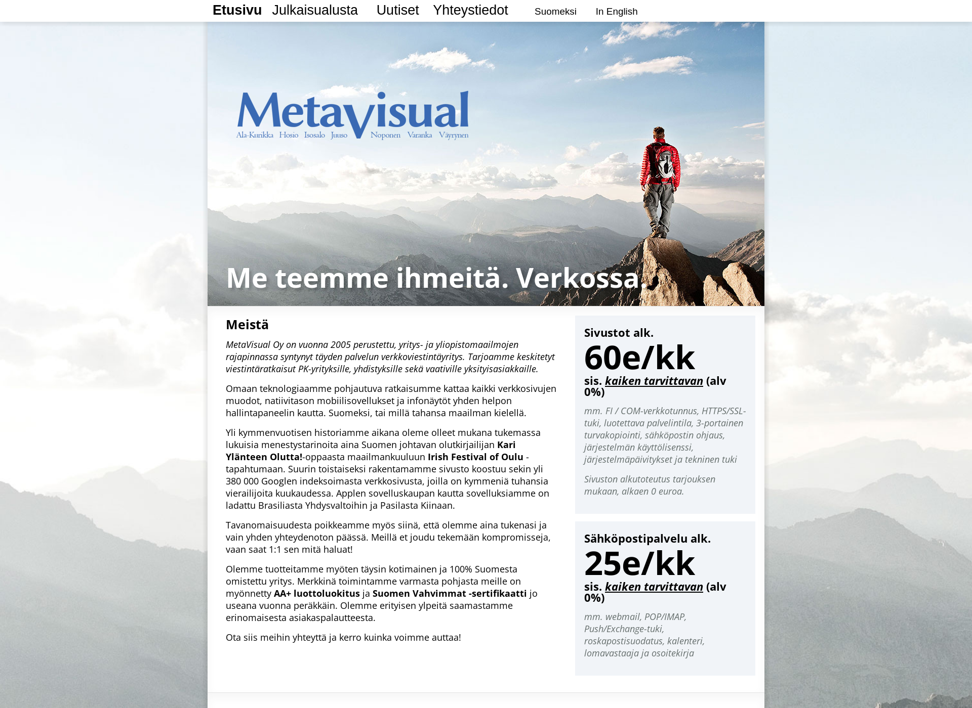 Screenshot for metavisual.fi