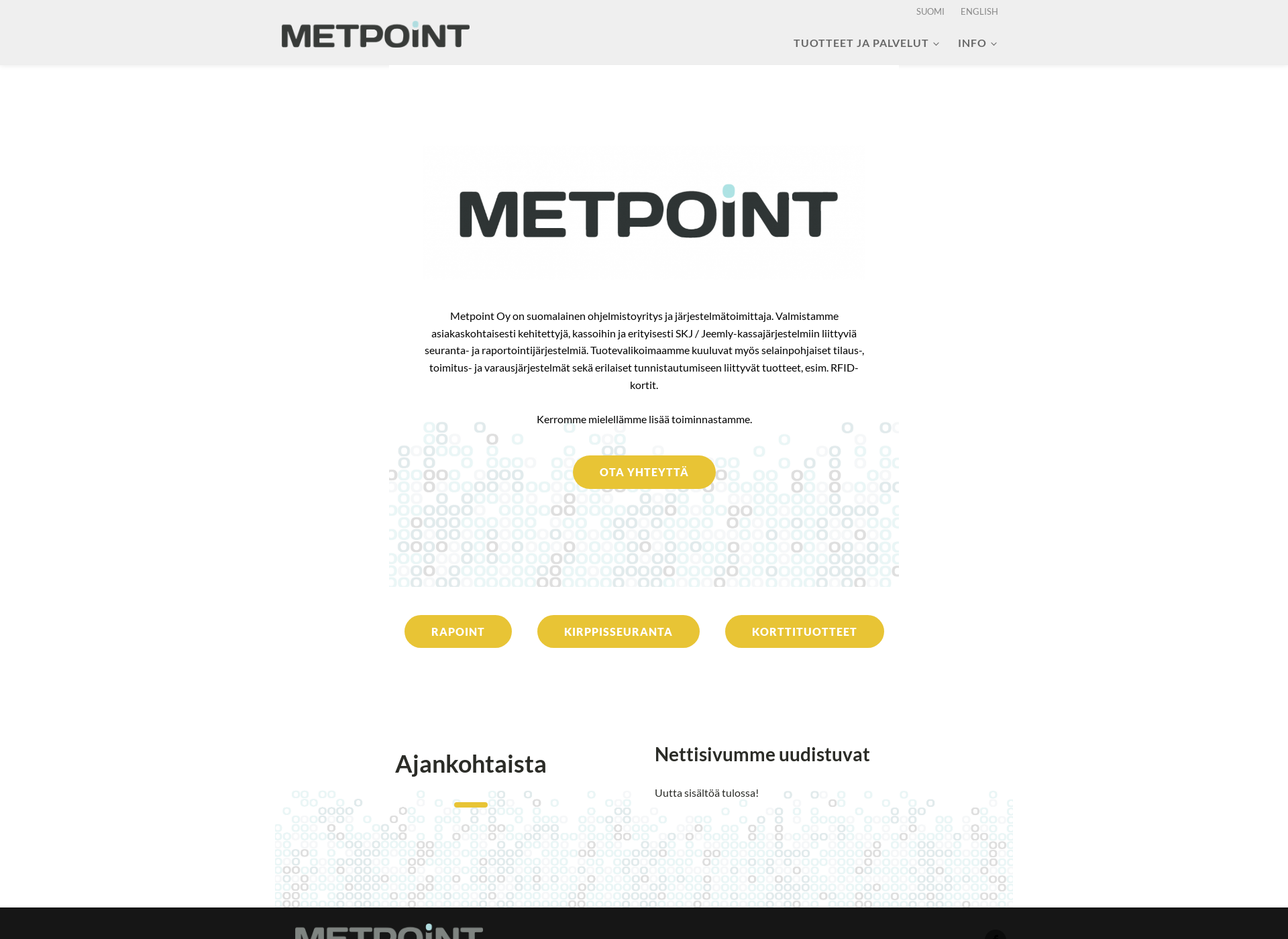 Skärmdump för metpoint.fi