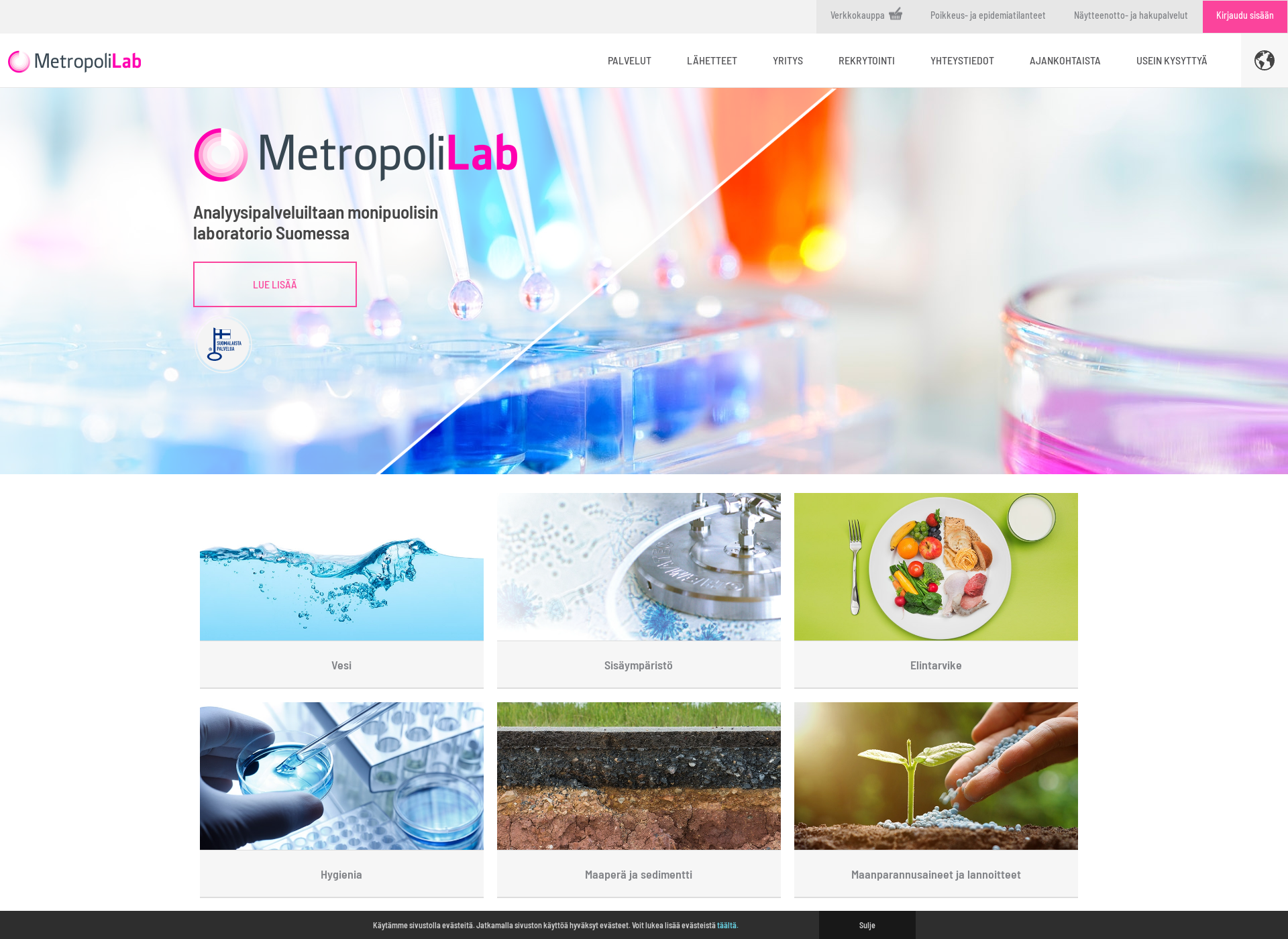 Screenshot for metropolilab.fi