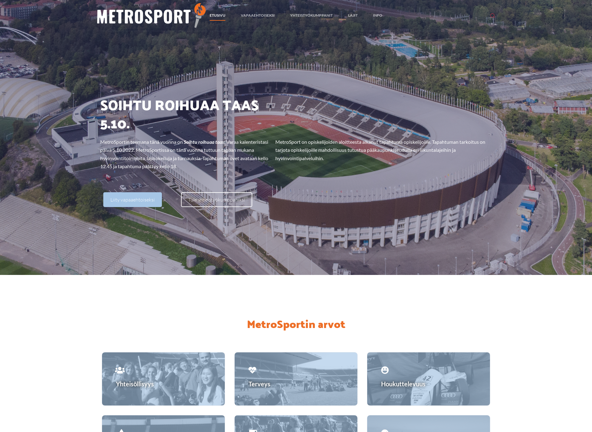 Screenshot for metrosport.fi