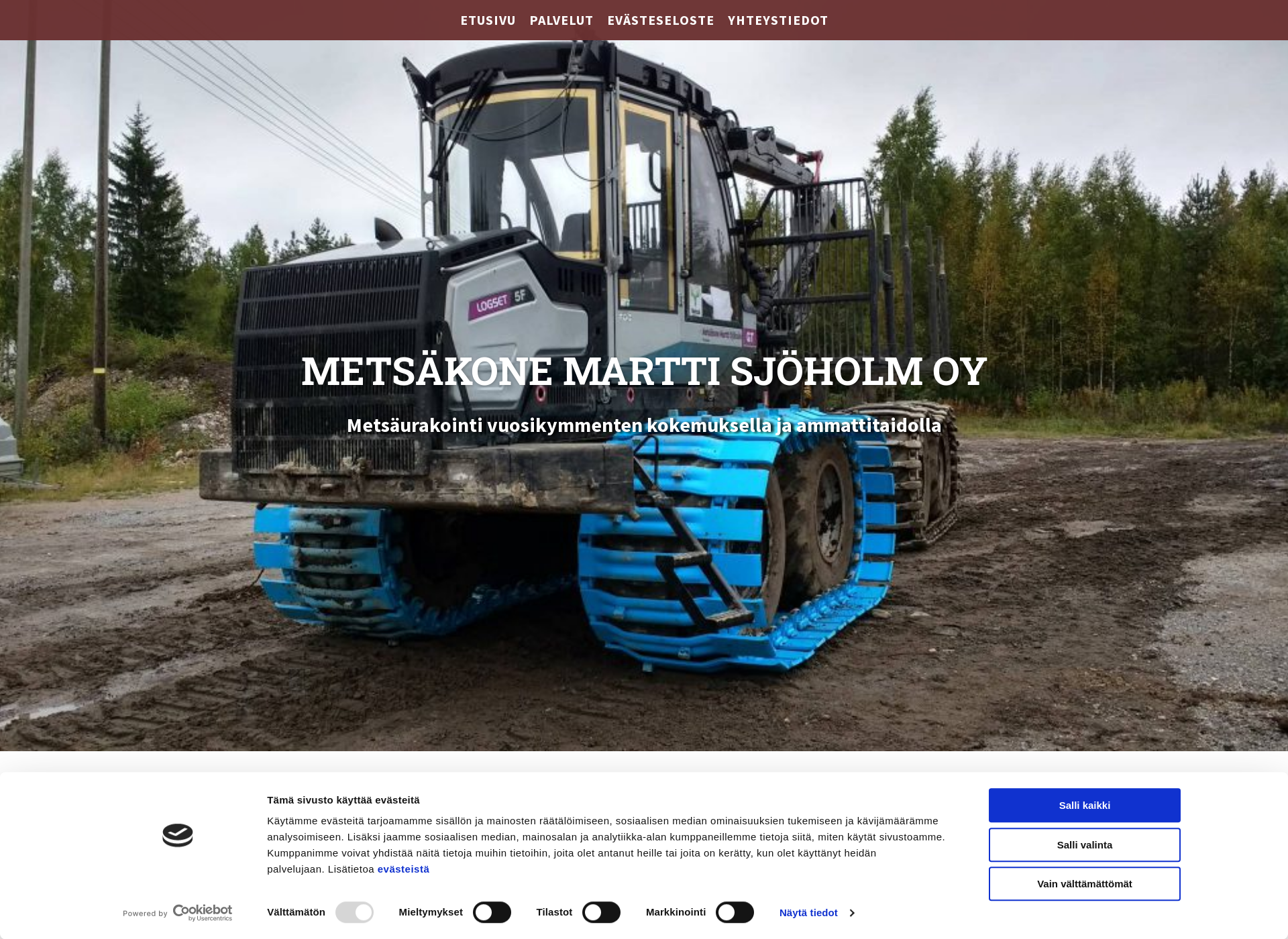 Screenshot for metsakonesjoholm.fi