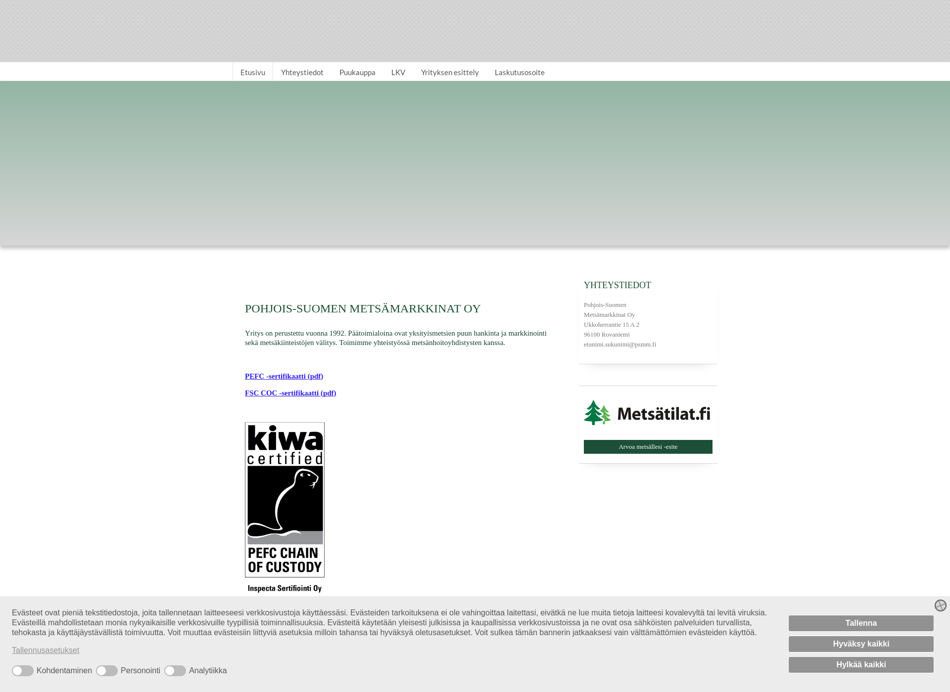 Screenshot for metsamarkkinat.fi