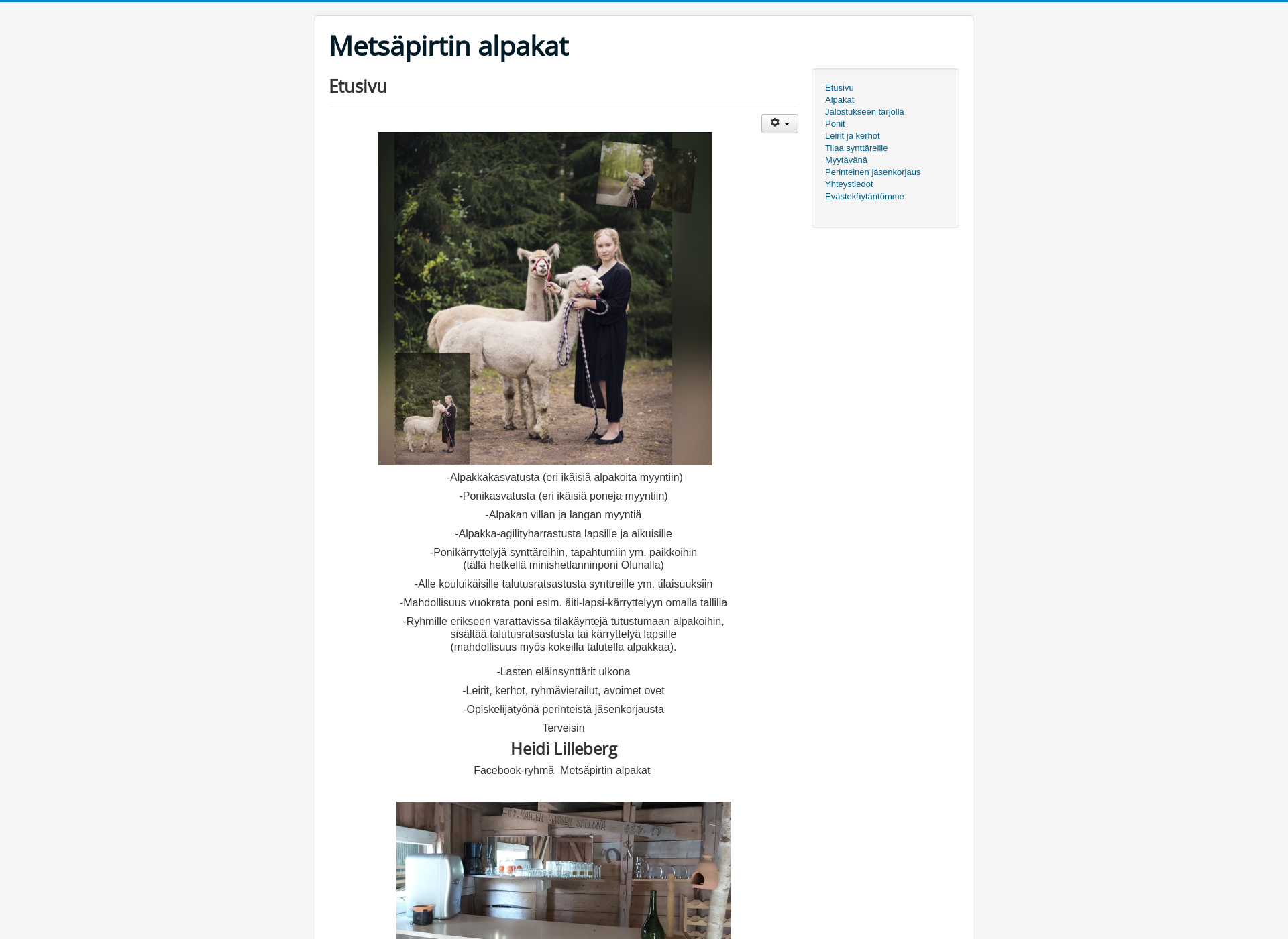 Skärmdump för metsapirtinalpakat.fi