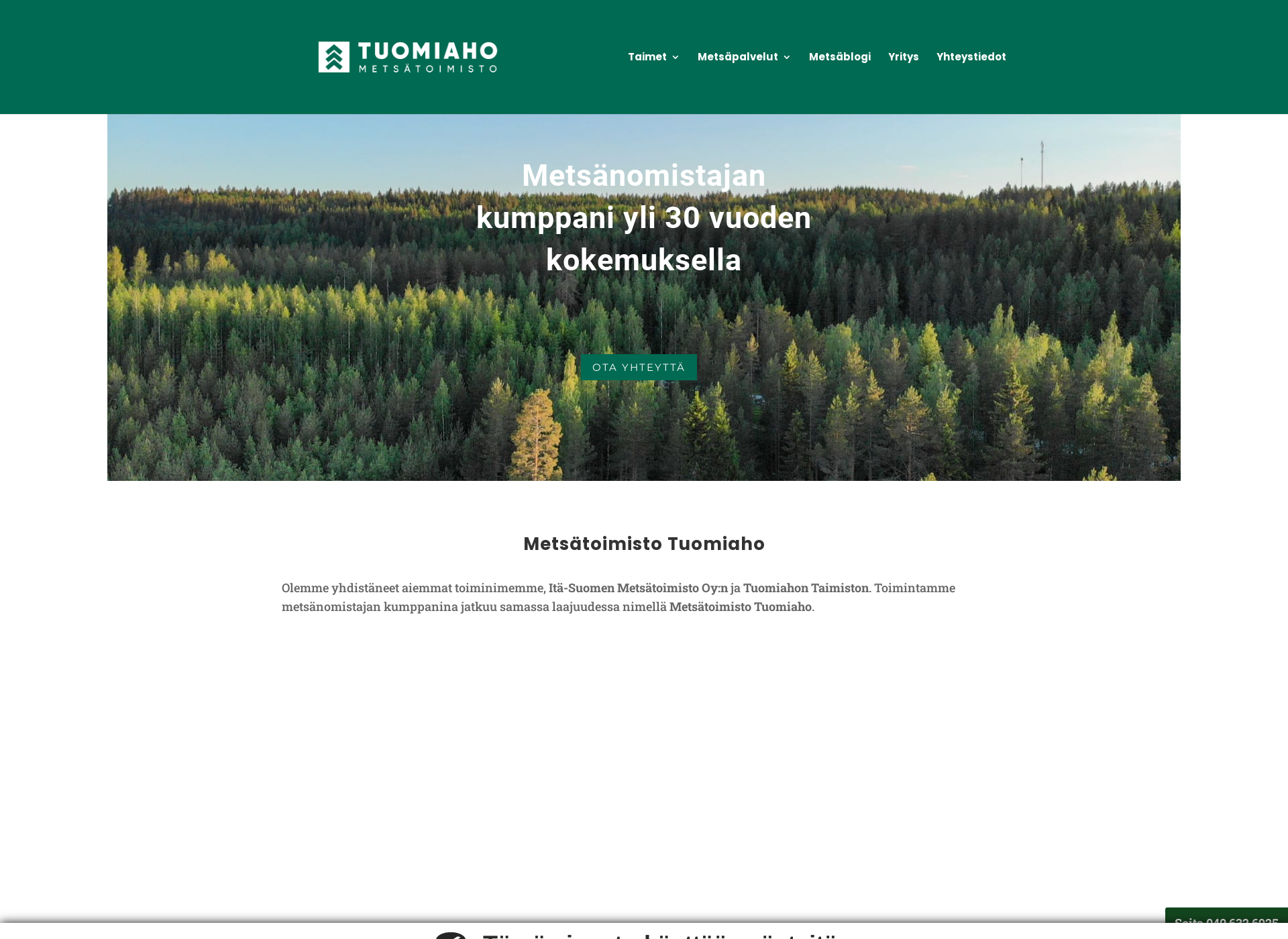 Screenshot for metsatoimisto.fi