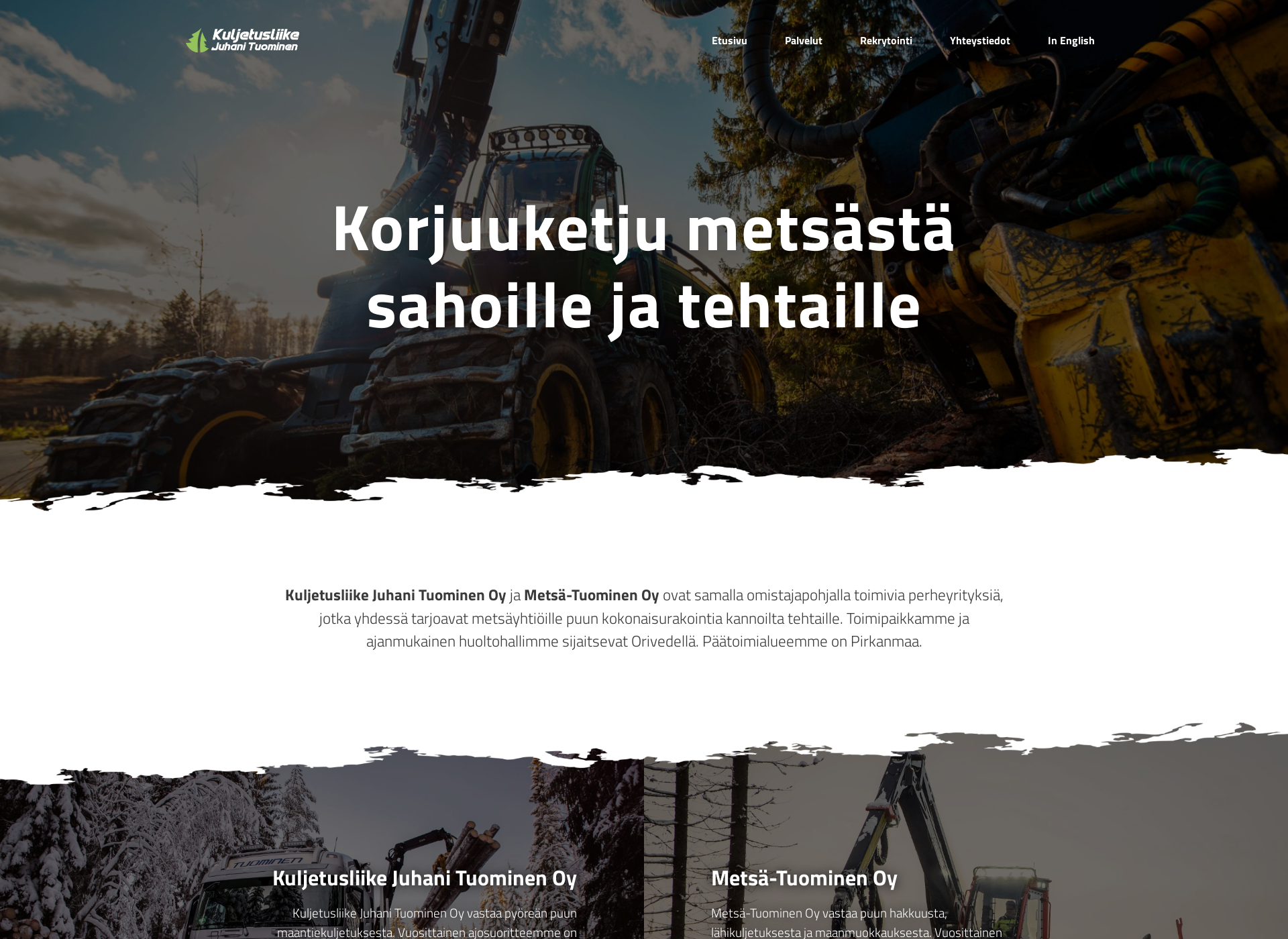 Screenshot for metsatuominen.fi