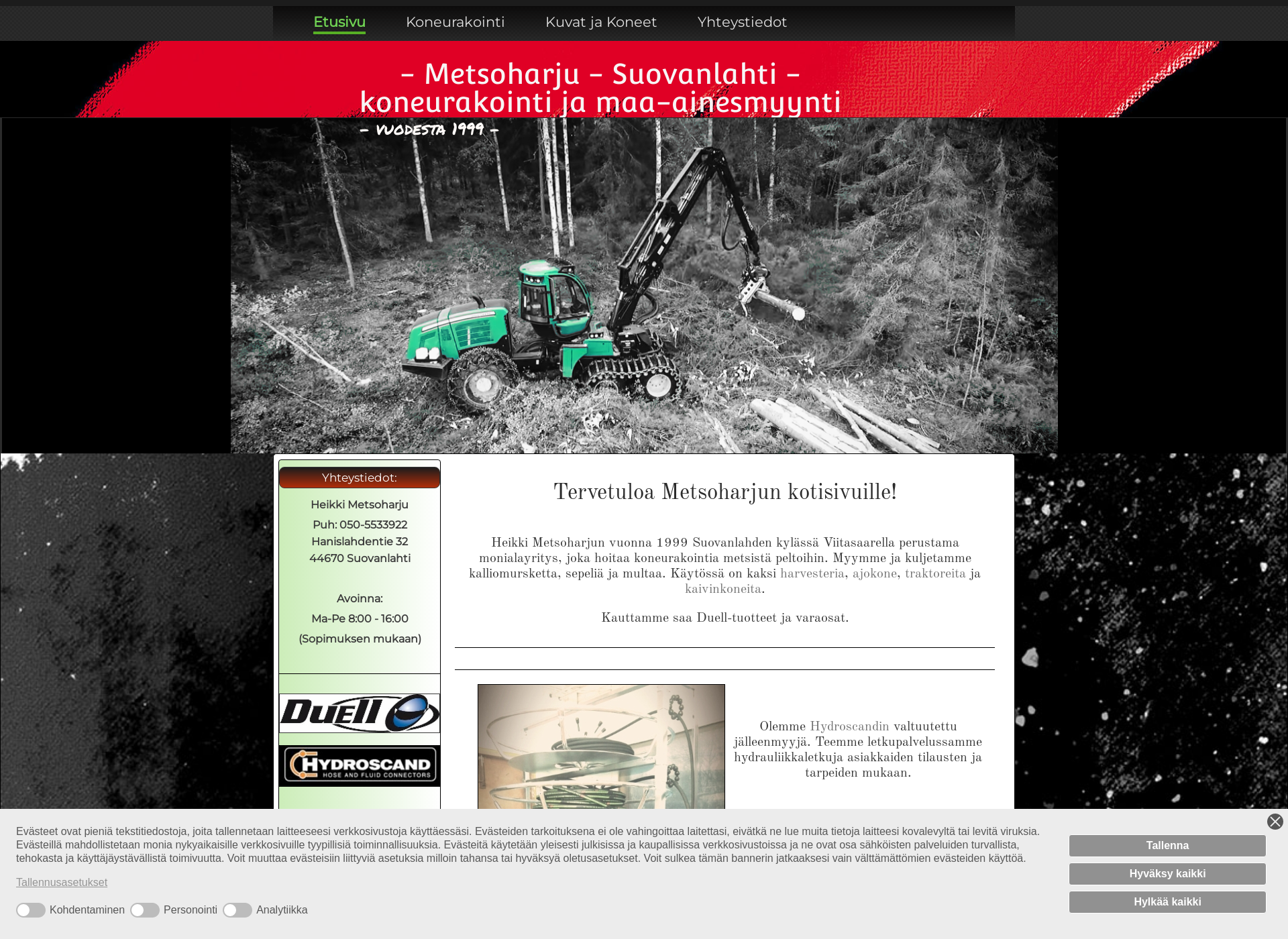 Screenshot for metsoharju.fi