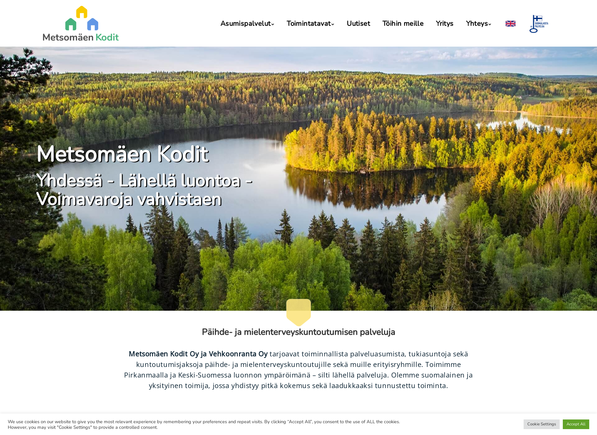 Screenshot for metsomaenkodit.fi