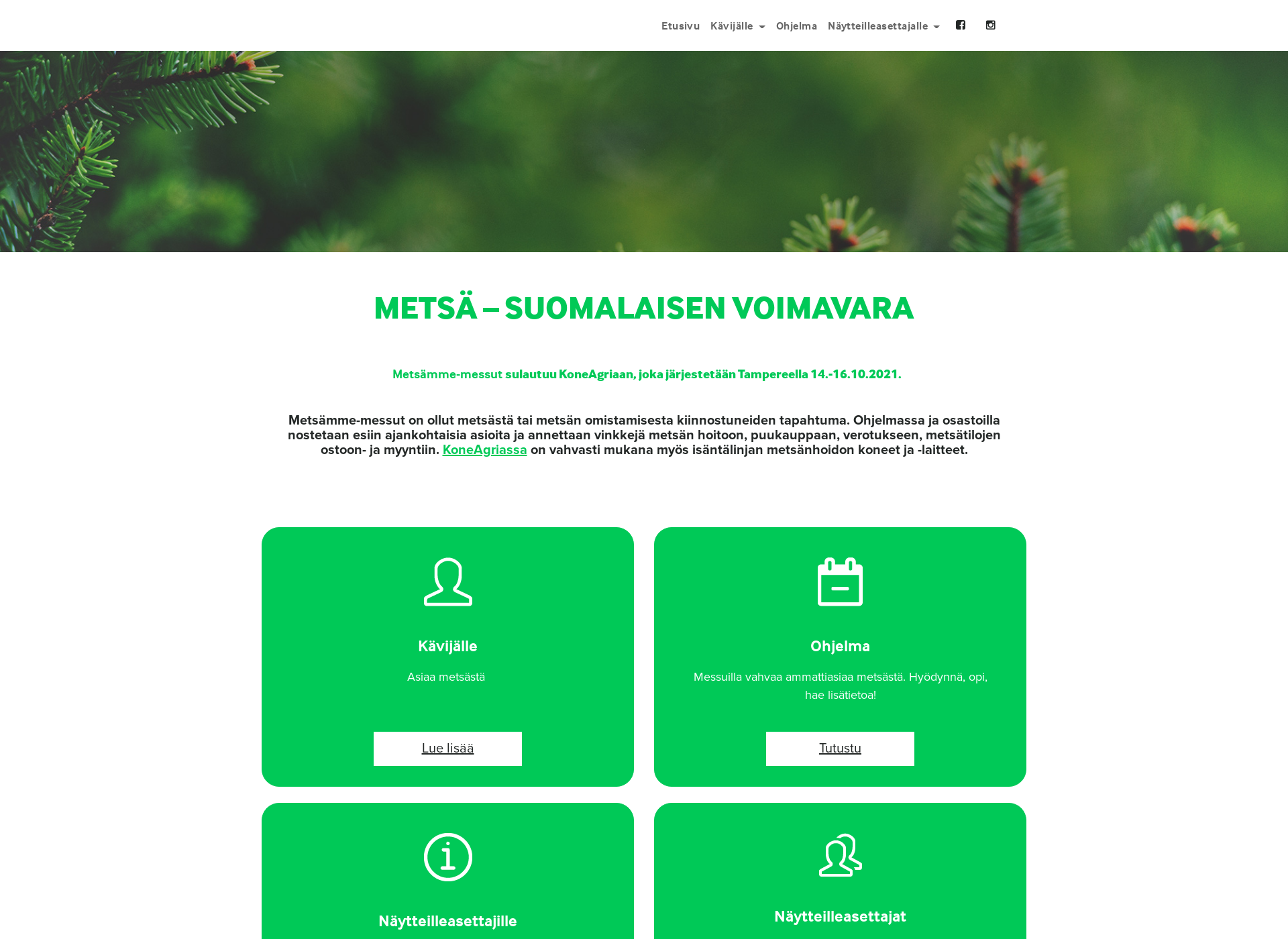 Screenshot for metsämme.fi
