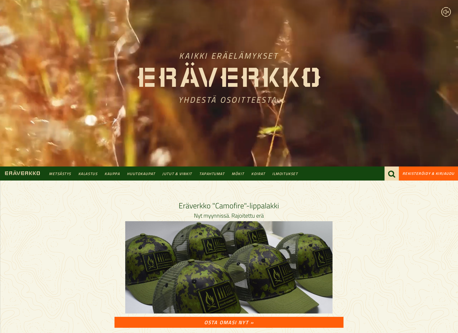 Screenshot for metsästyslupa.fi