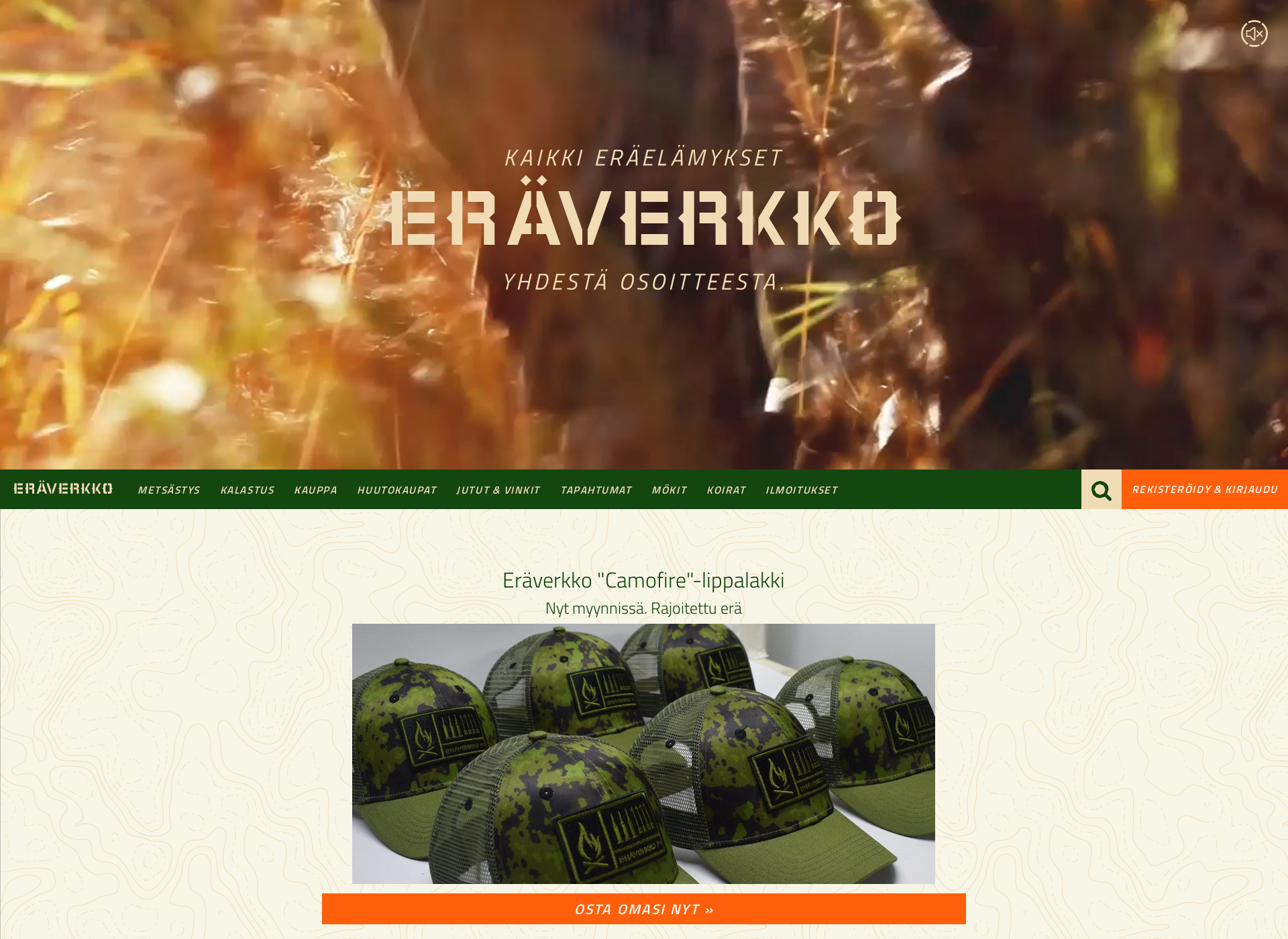 Screenshot for metsästysluvat.fi