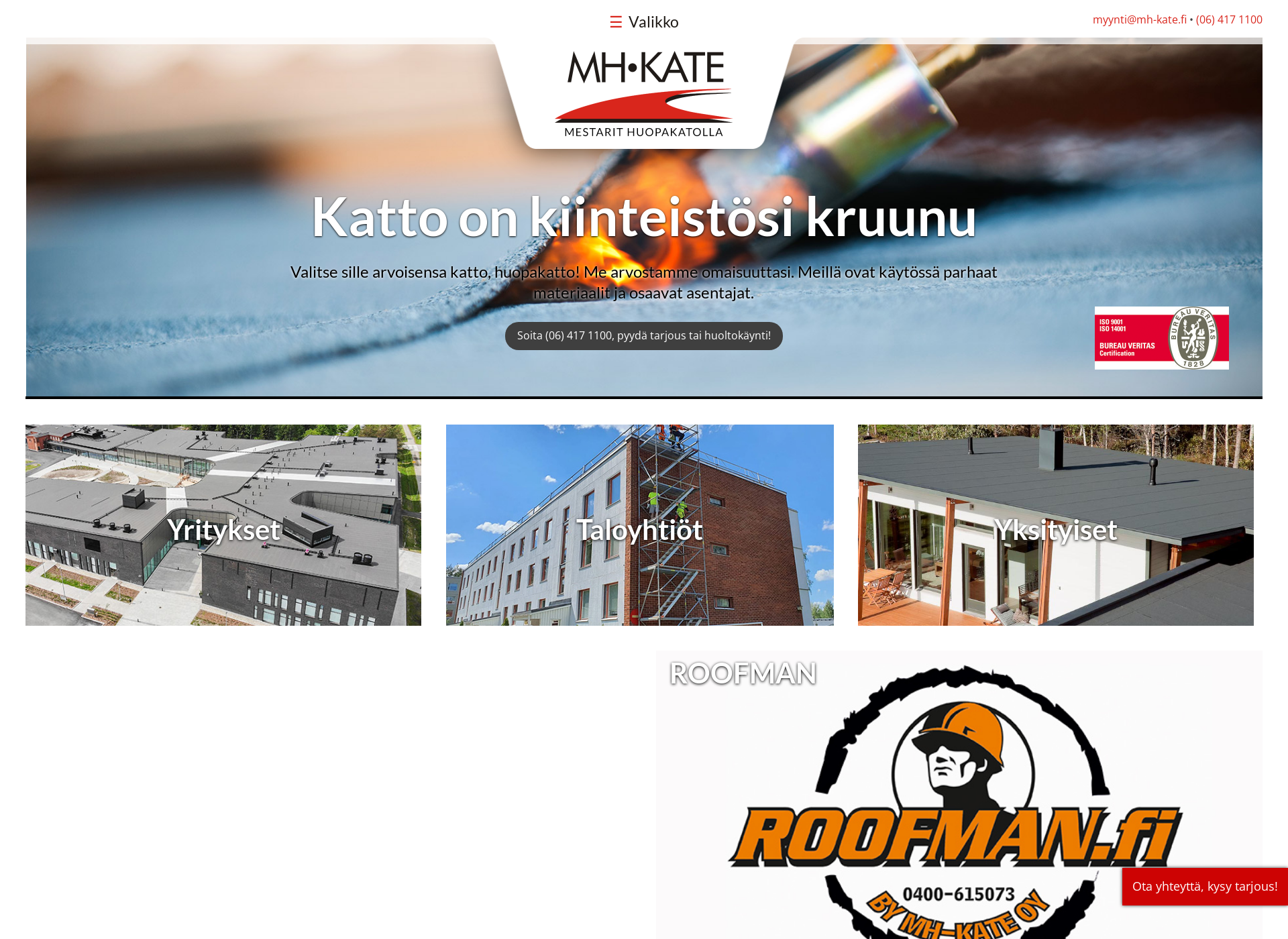 Screenshot for mh-kate.fi