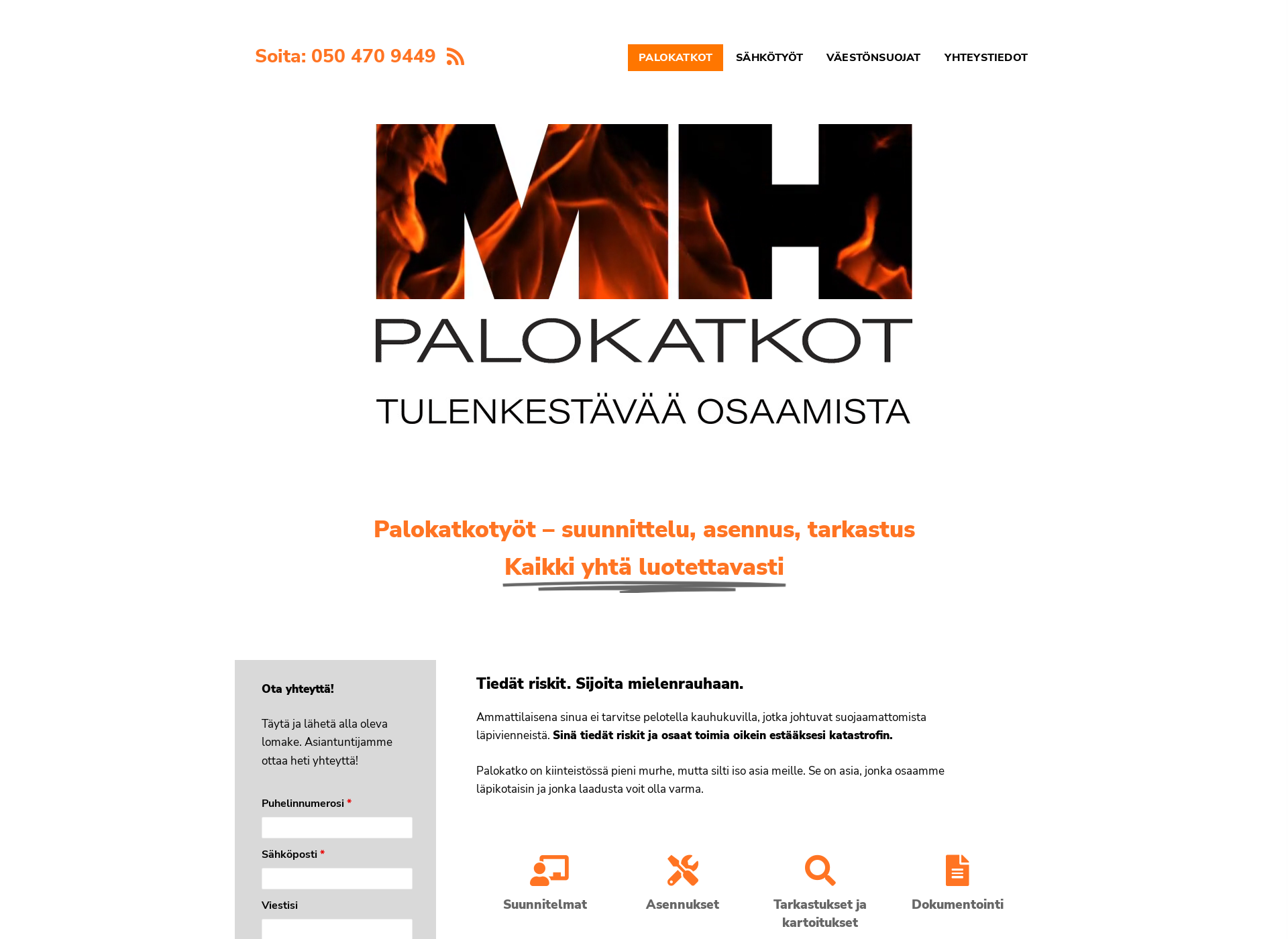 Screenshot for mhpalokatkot.fi