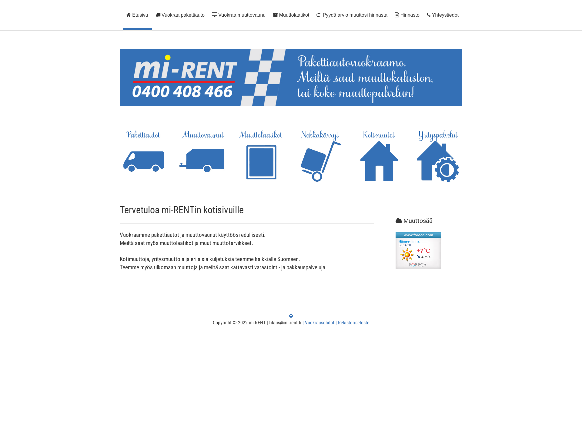 Screenshot for mi-rent.fi