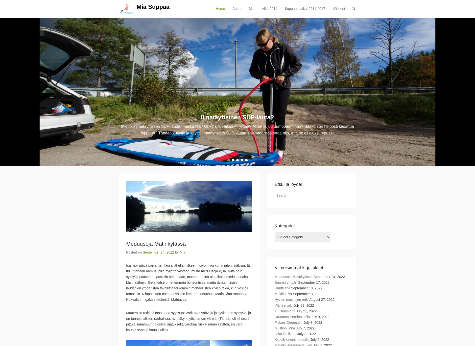 Skärmdump för miasuppaa.fi