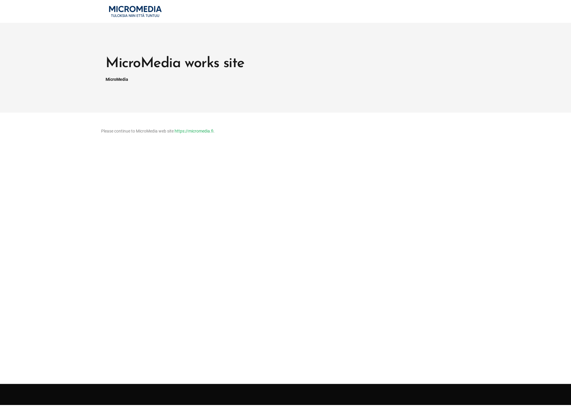 Skärmdump för micromediaworks.fi