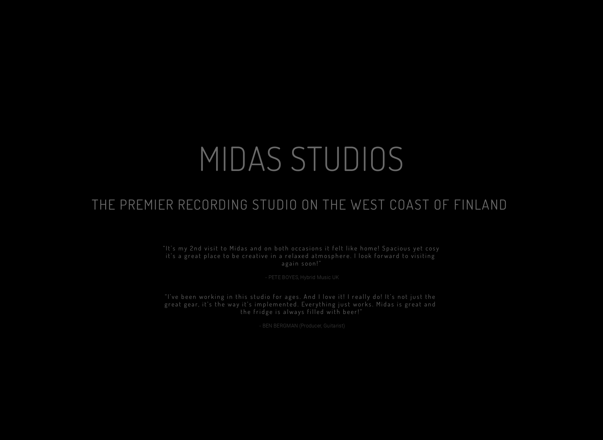 Screenshot for midasstudios.fi