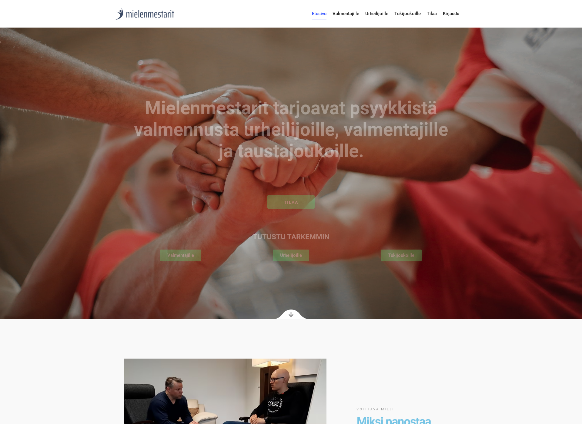 Screenshot for mielenmestarit.fi