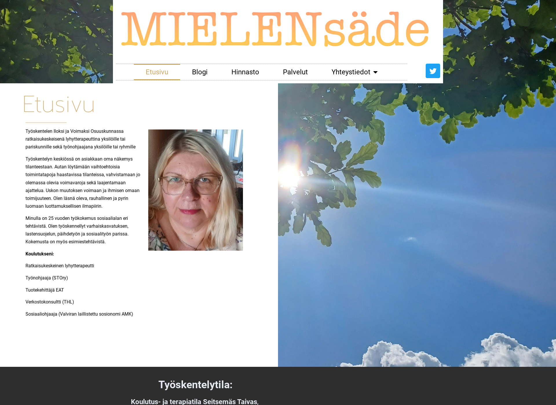 Screenshot for mielensade.fi