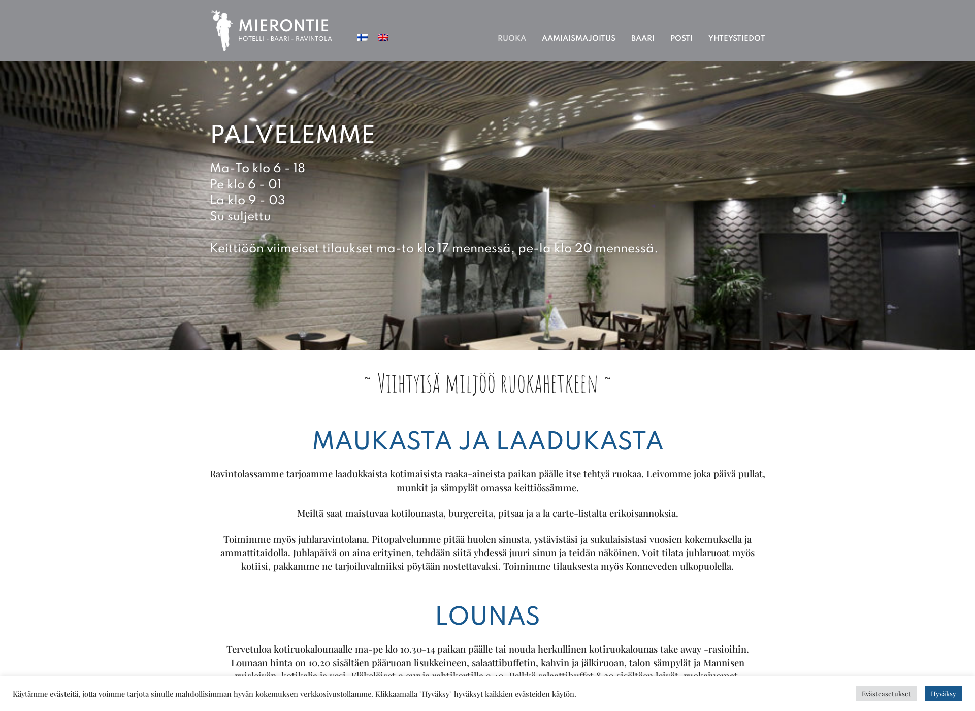 Screenshot for mierontie.fi