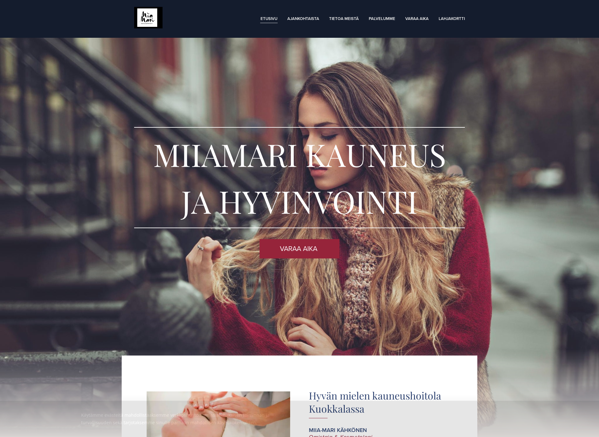 Screenshot for miiamari.fi