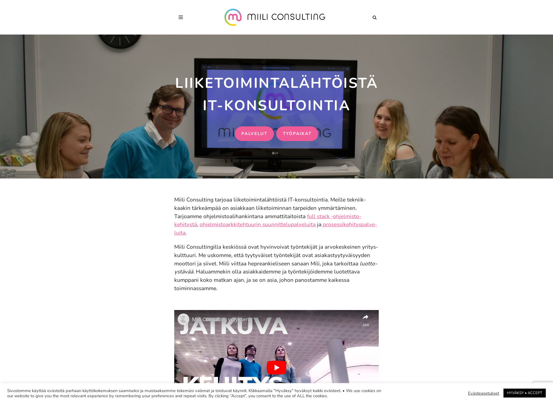 Screenshot for miiliconsulting.fi
