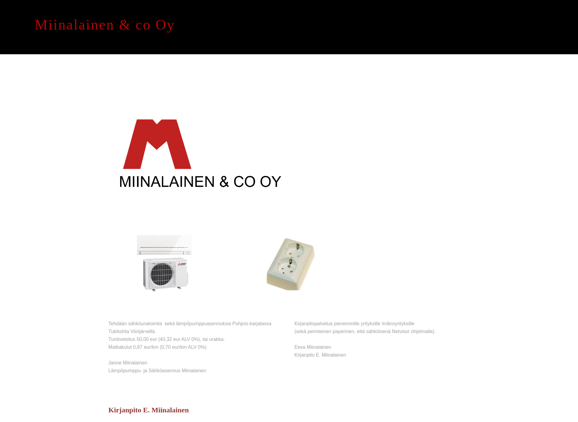 Screenshot for miinalainenoy.fi
