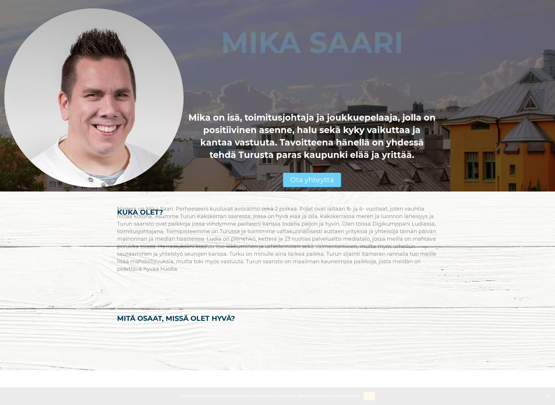Screenshot for mika-saari.fi