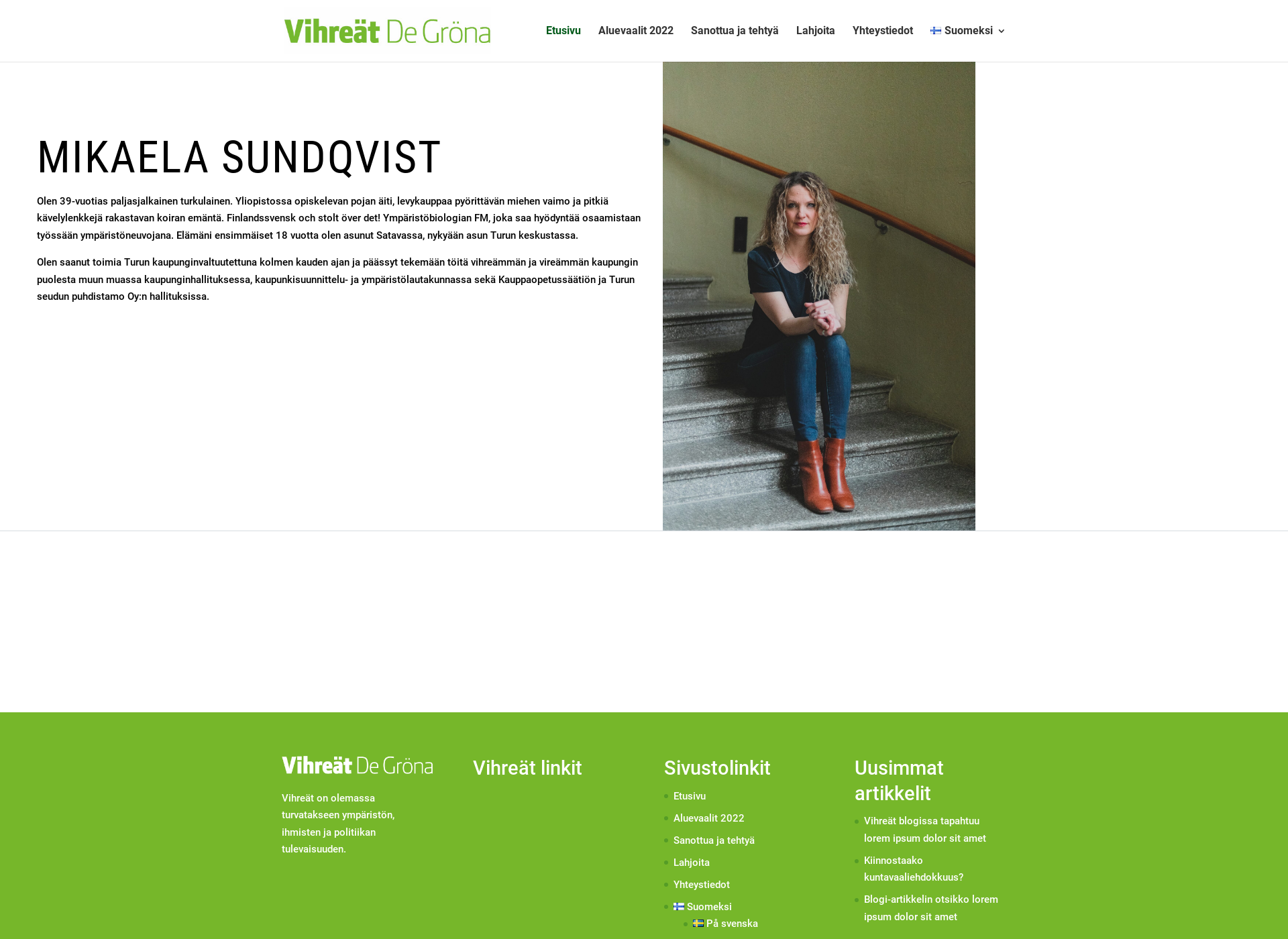 Screenshot for mikaelasundqvist.fi
