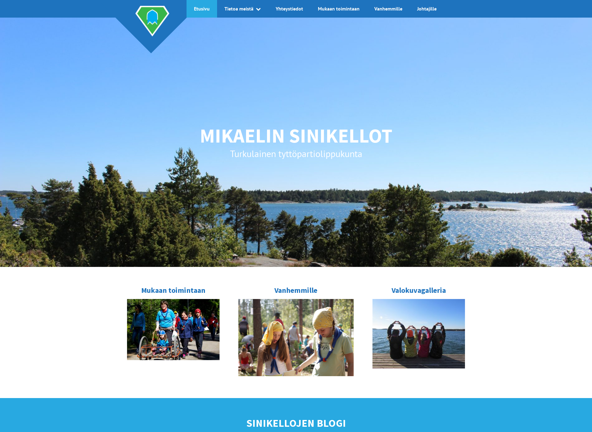 Screenshot for mikaelinsinikellot.fi