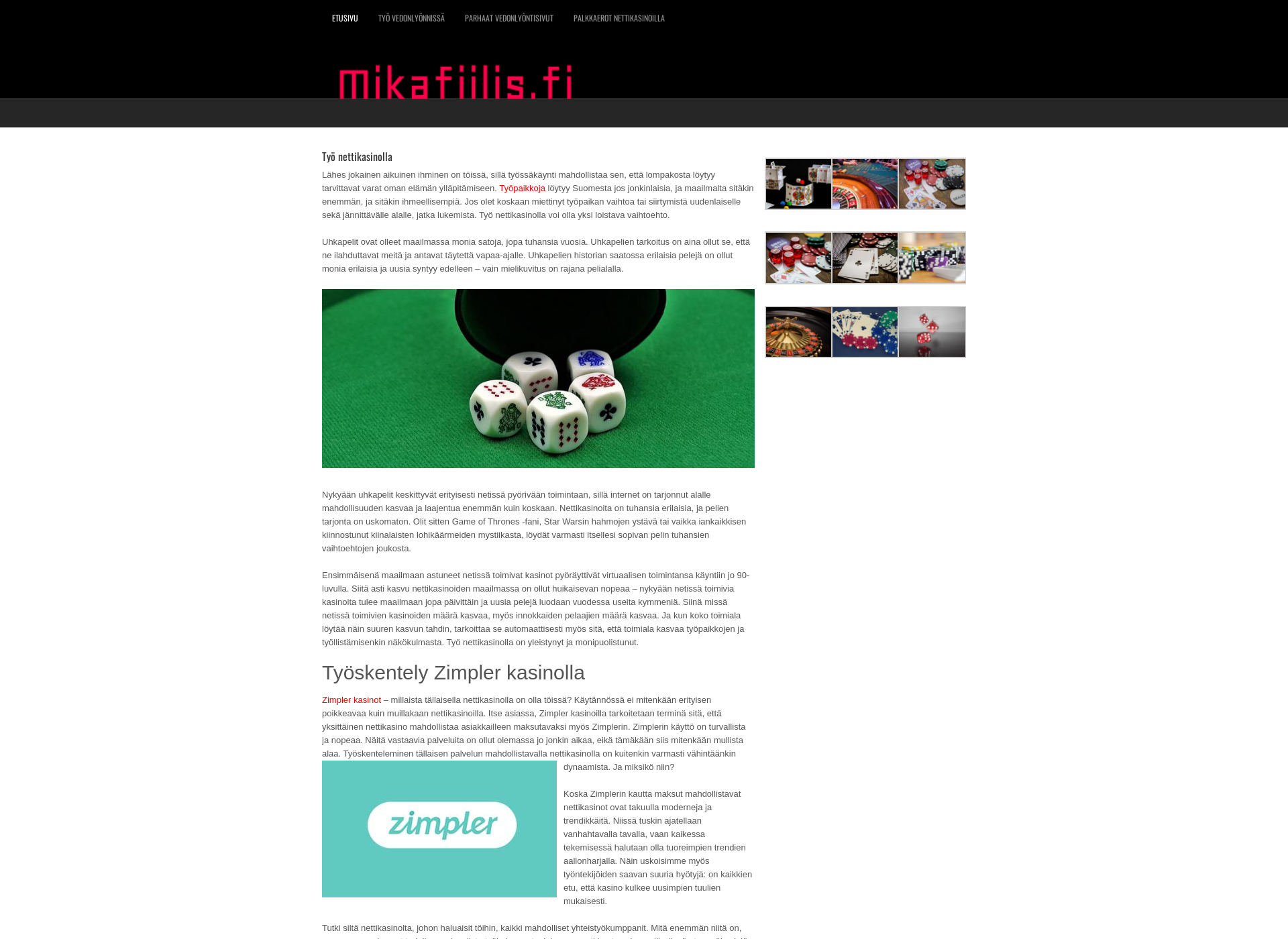 Screenshot for mikafiilis.fi